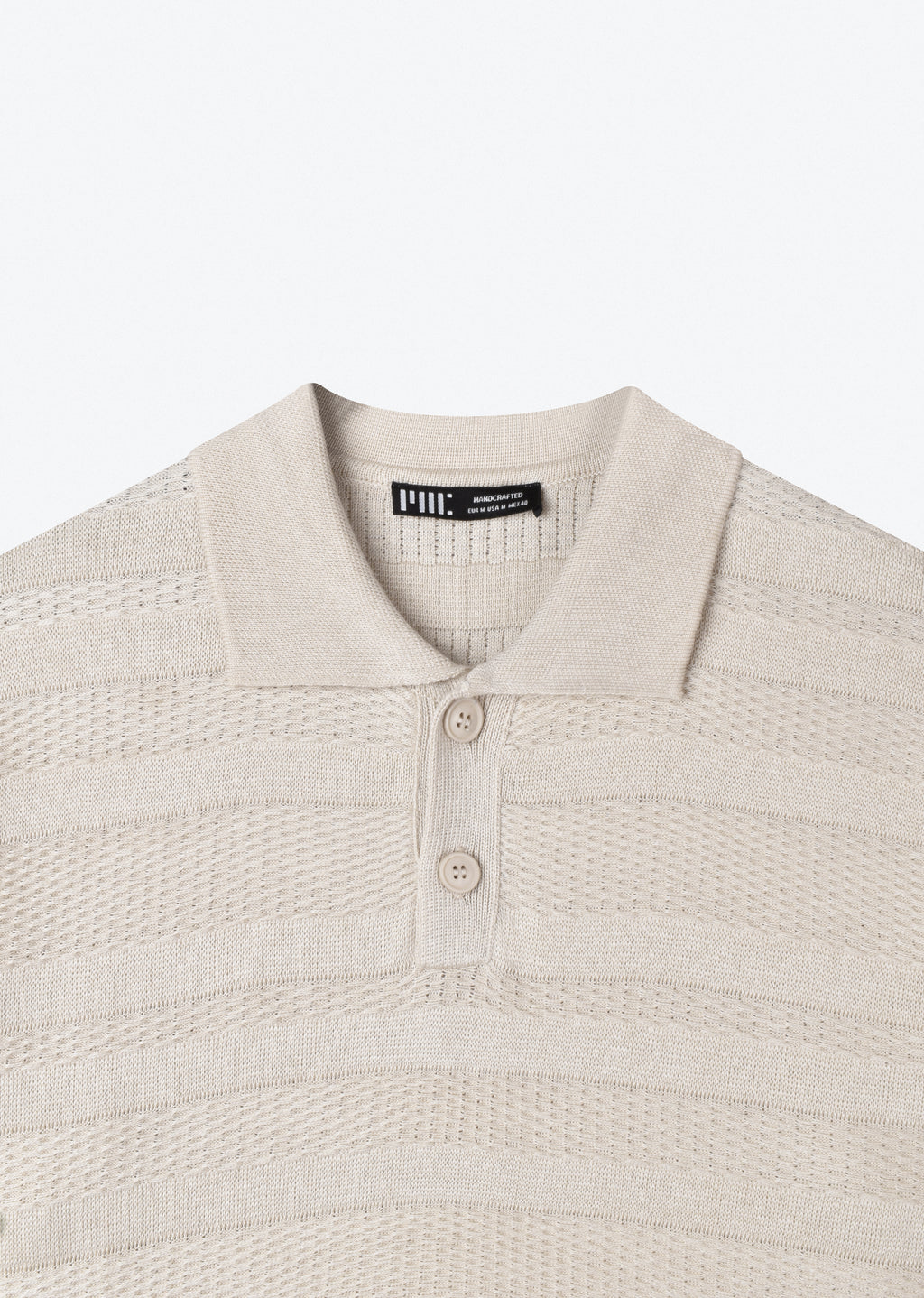TEXTURED KNIT POLO SHIRT