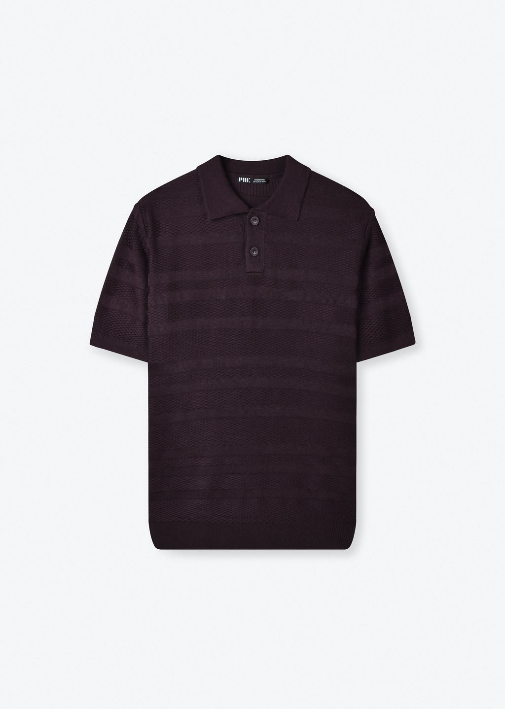 TEXTURED KNIT POLO SHIRT