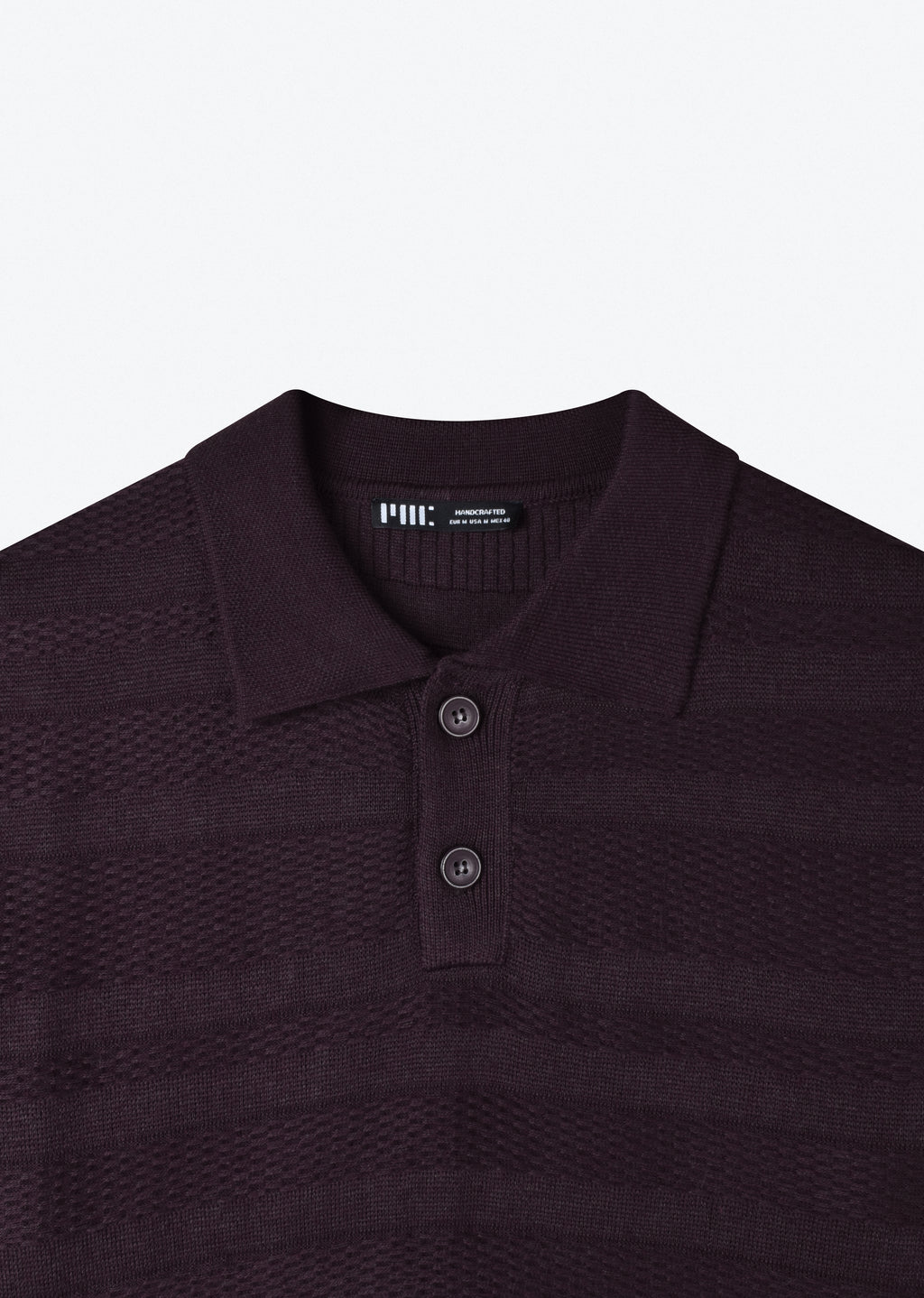 TEXTURED KNIT POLO SHIRT
