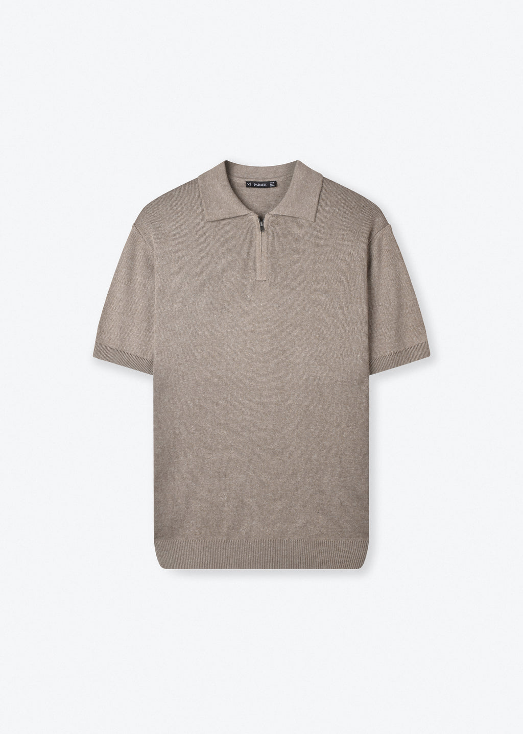 QUARTER ZIP KNIT POLO