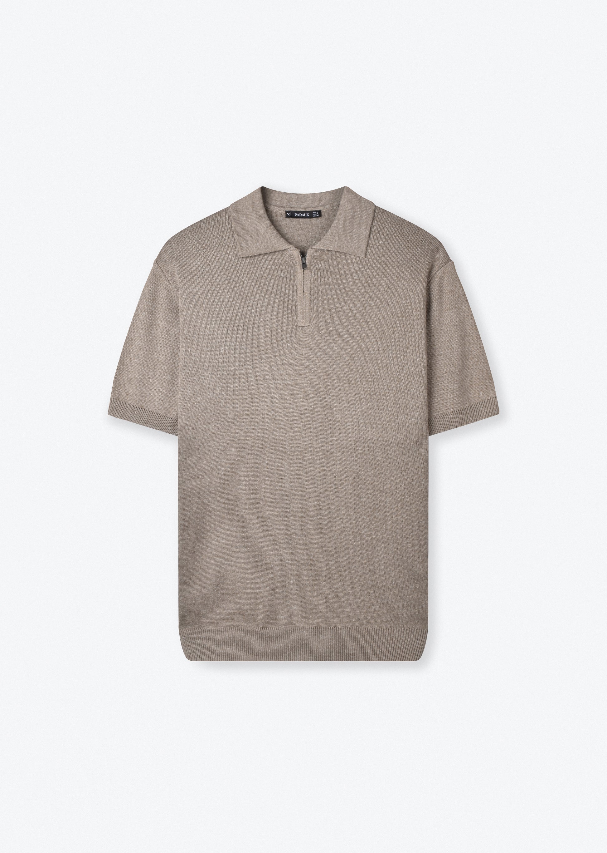 QUARTER ZIP KNIT POLO