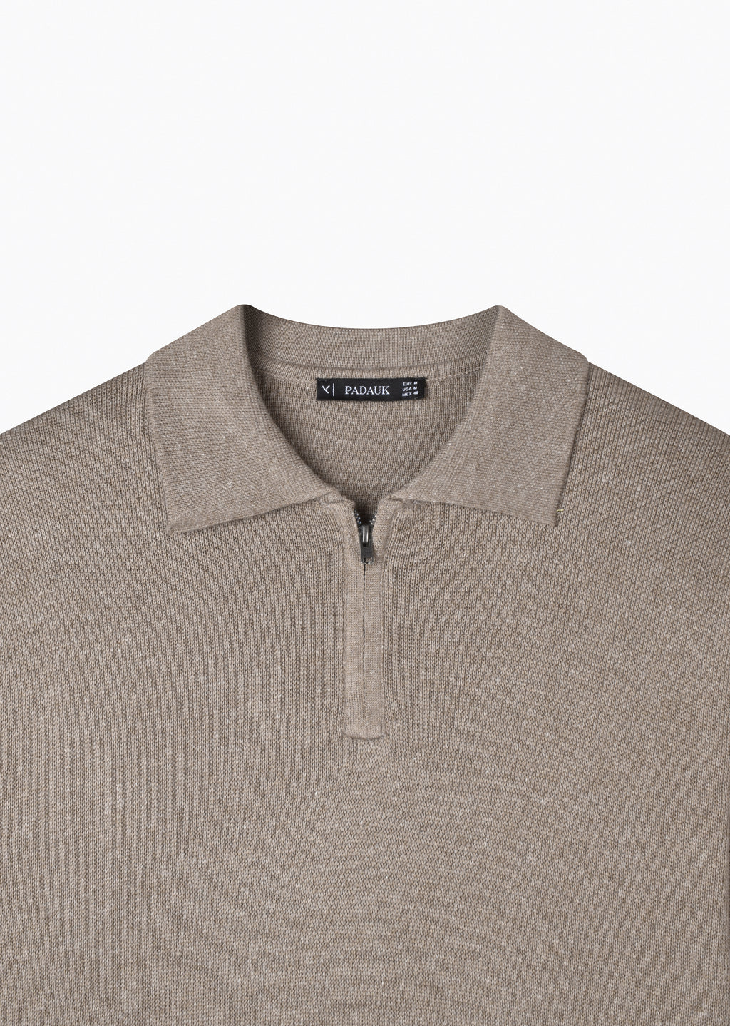 QUARTER ZIP KNIT POLO