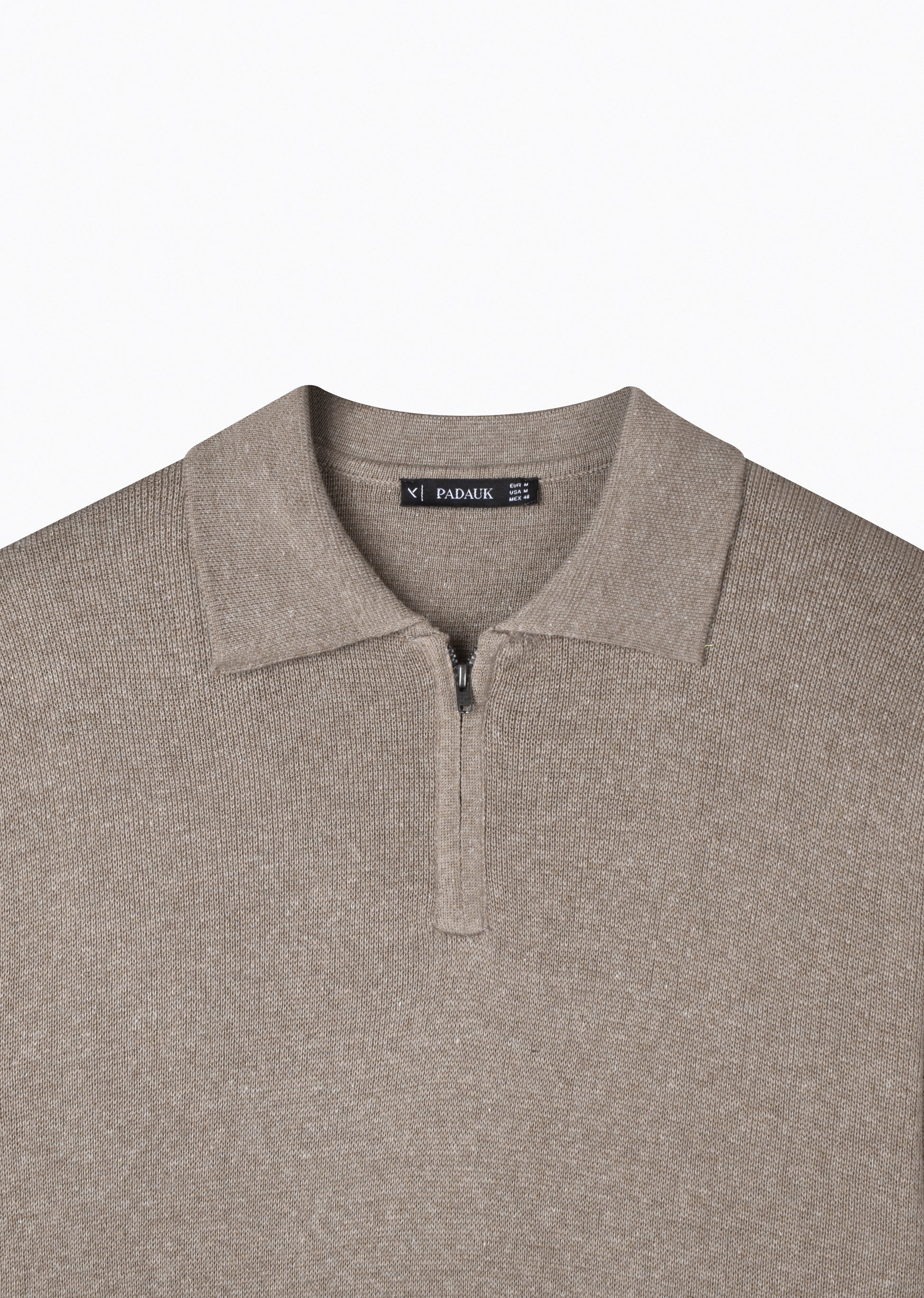 QUARTER ZIP KNIT POLO