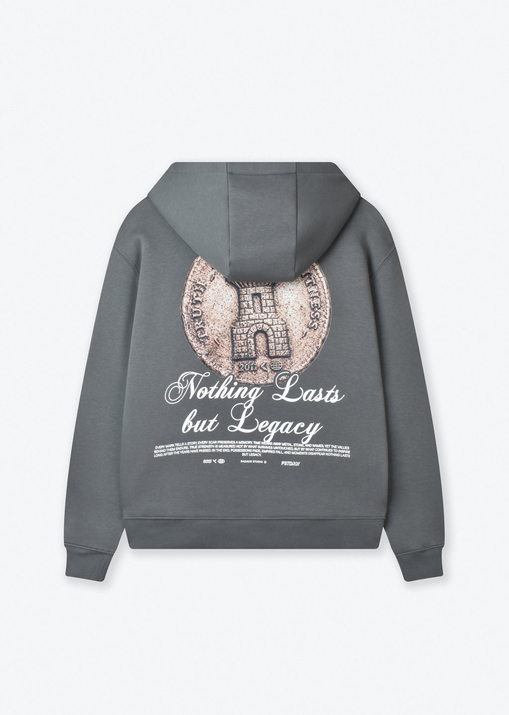 PRINTED PATCH BOXY-FIT HOODIE