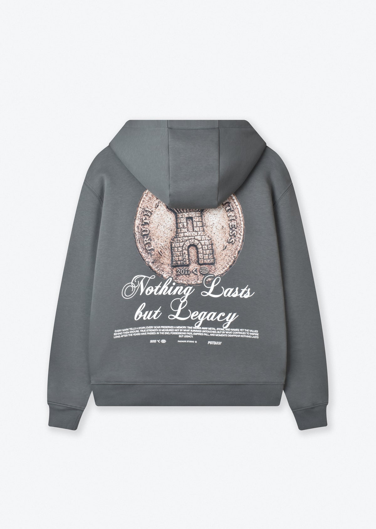 PRINTED PATCH BOXY-FIT HOODIE