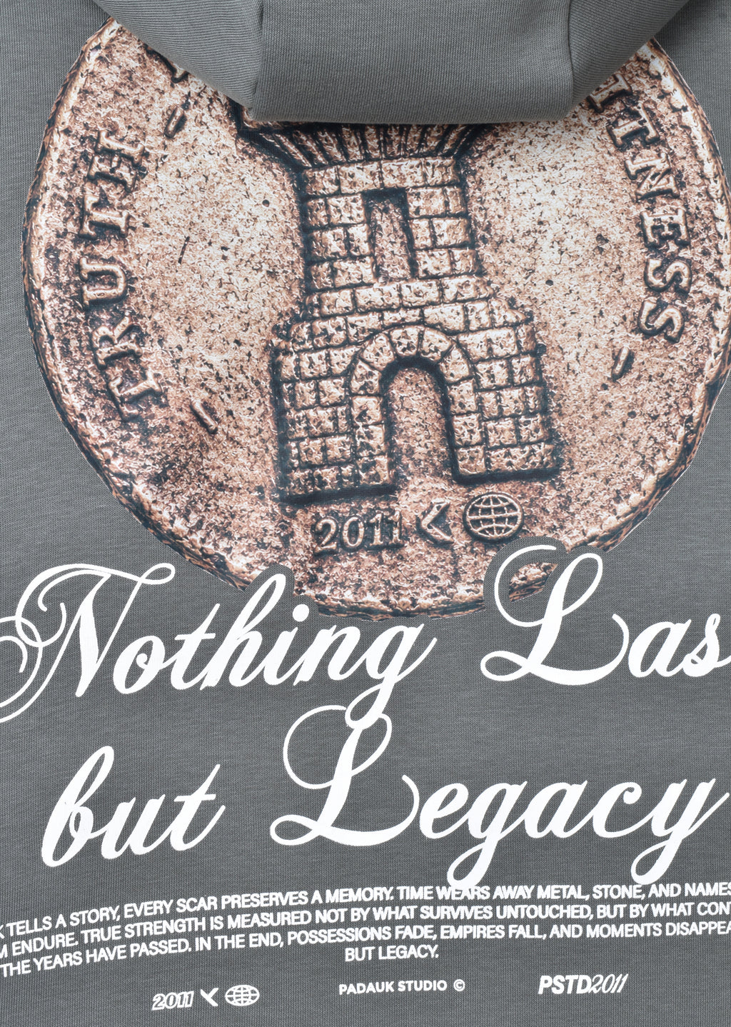 PRINTED PATCH BOXY-FIT HOODIE
