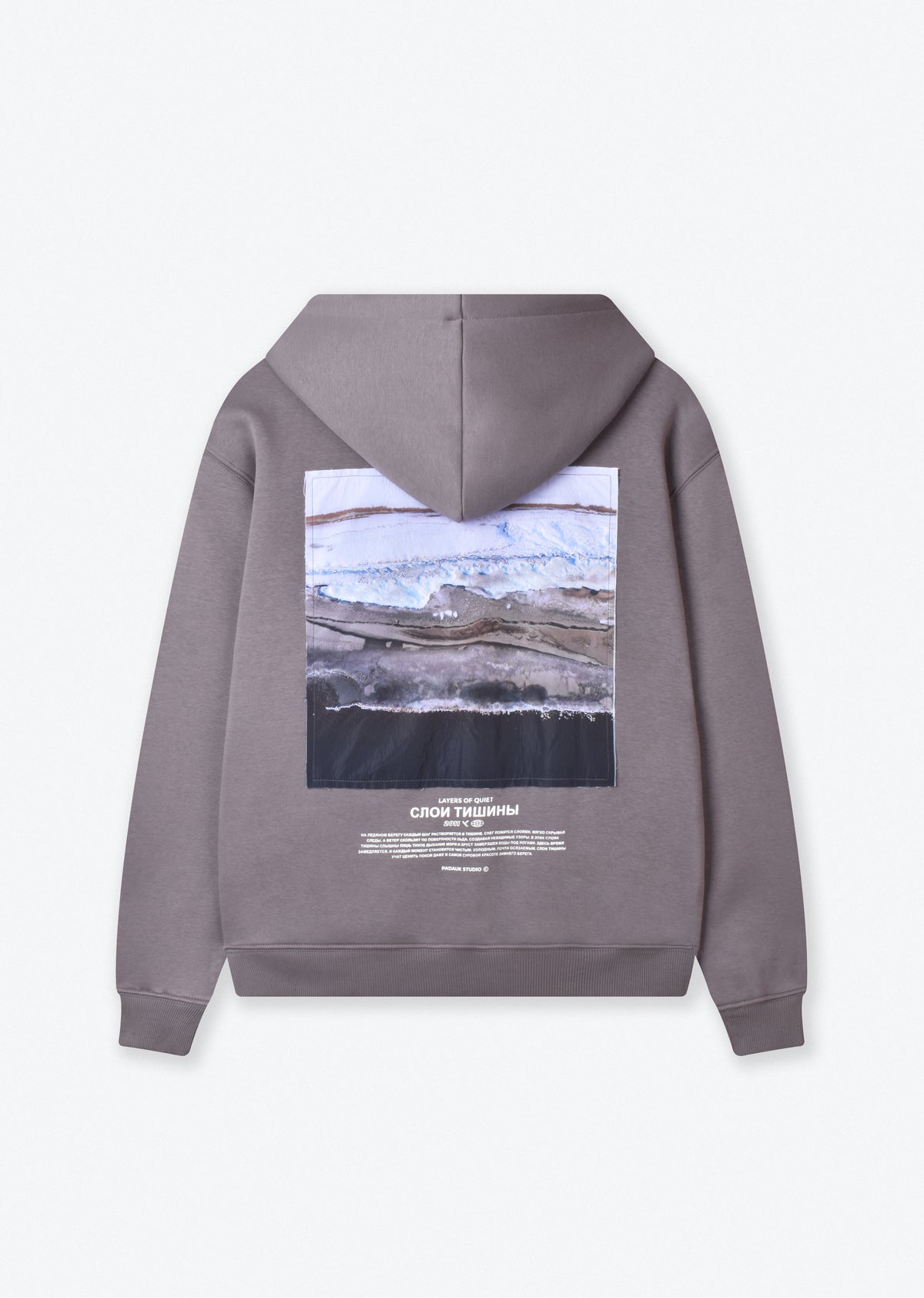 PRINTED PATCH BOXYFIT HOODIE
