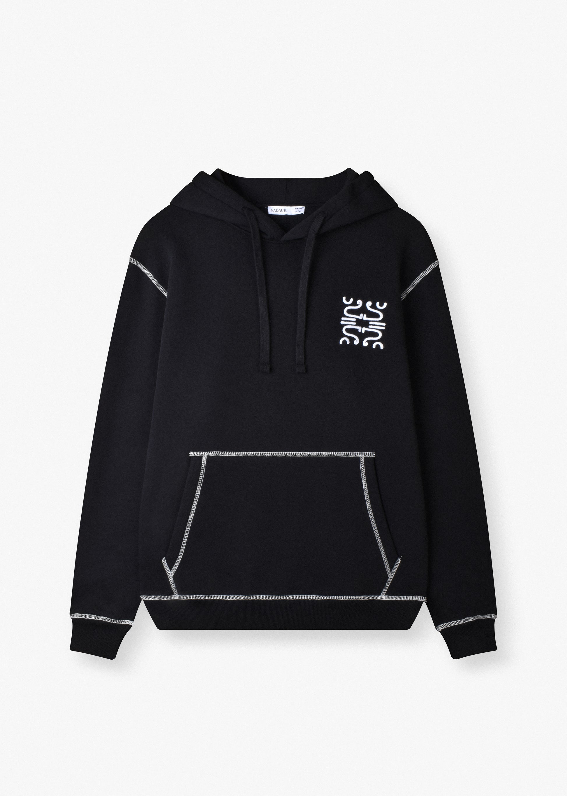 CONTRAST STITCHING HOODIE