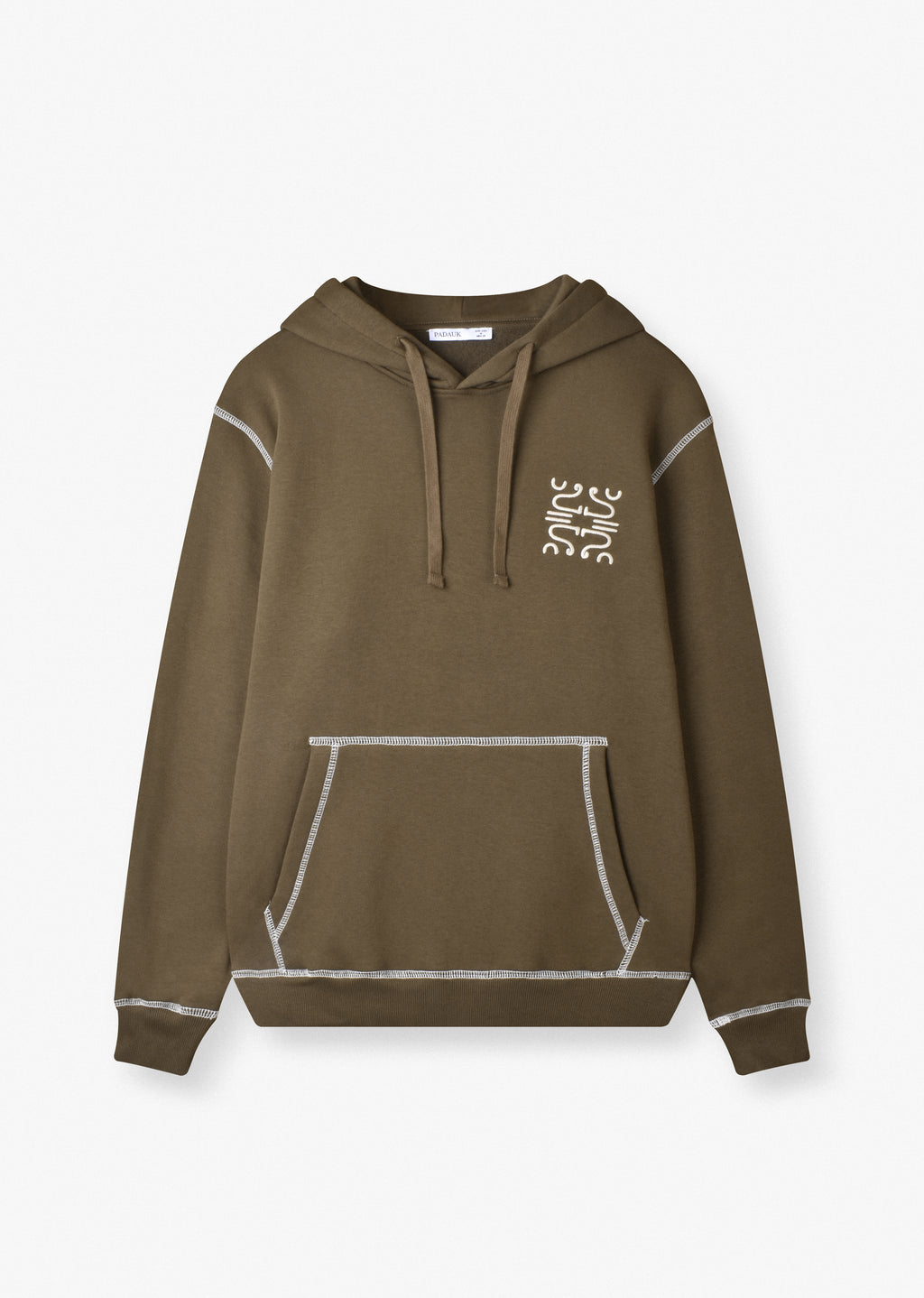 CONTRAST STITCHING HOODIE