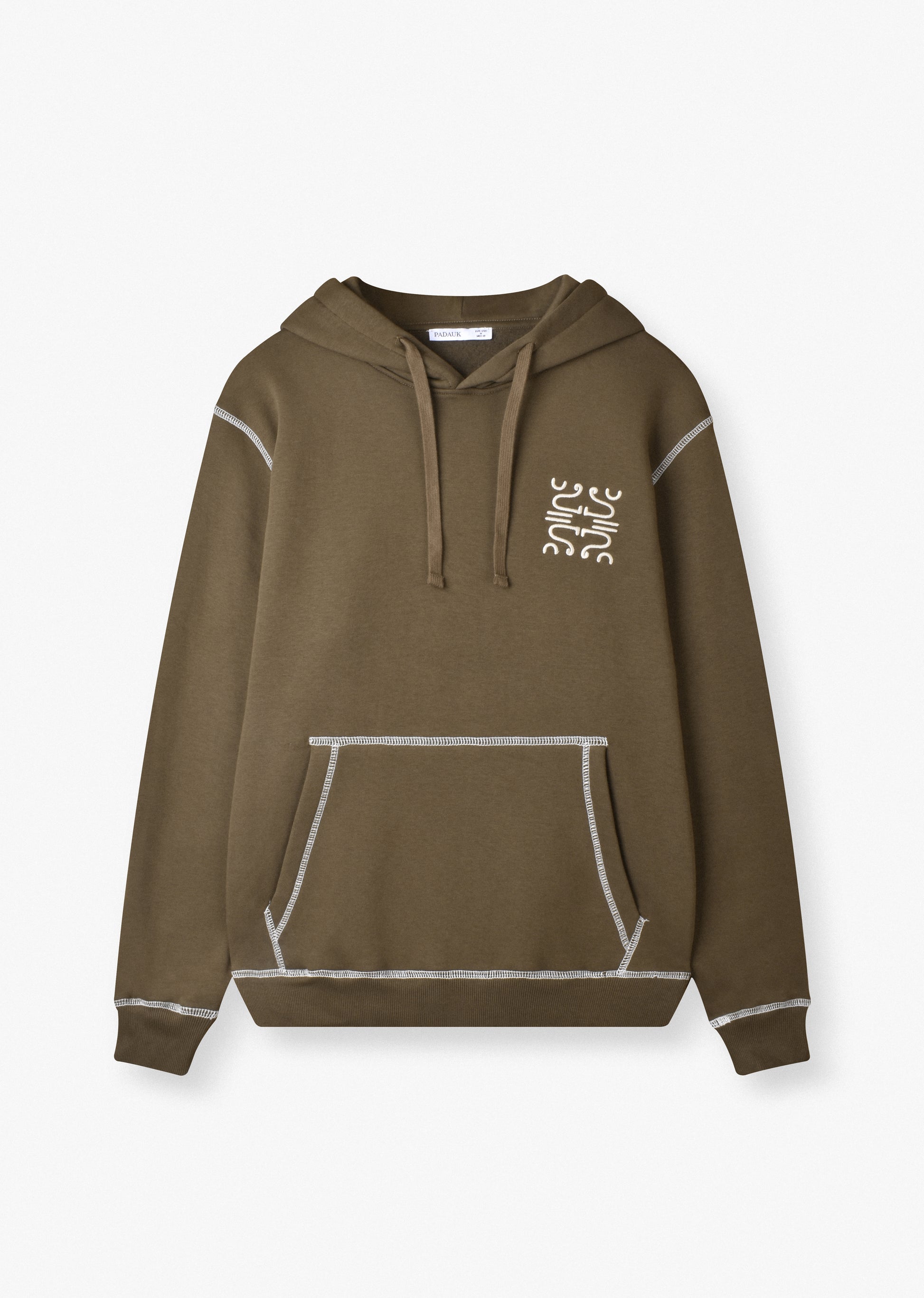 CONTRAST STITCHING HOODIE