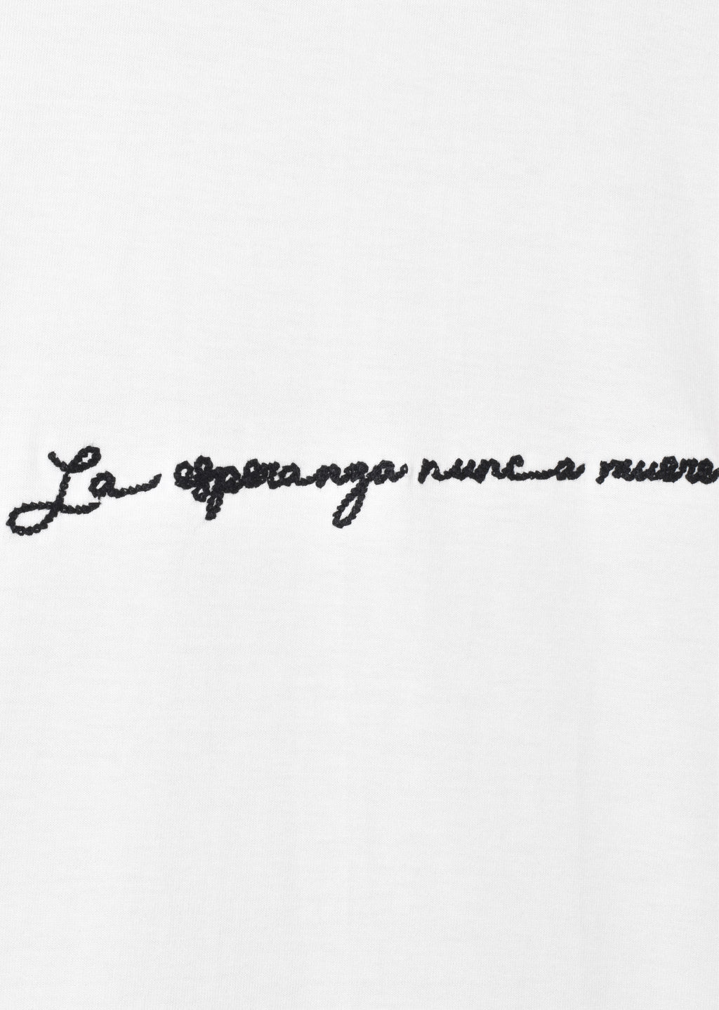 EMBROIDERED CONTRAST STITCHING T-SHIRT