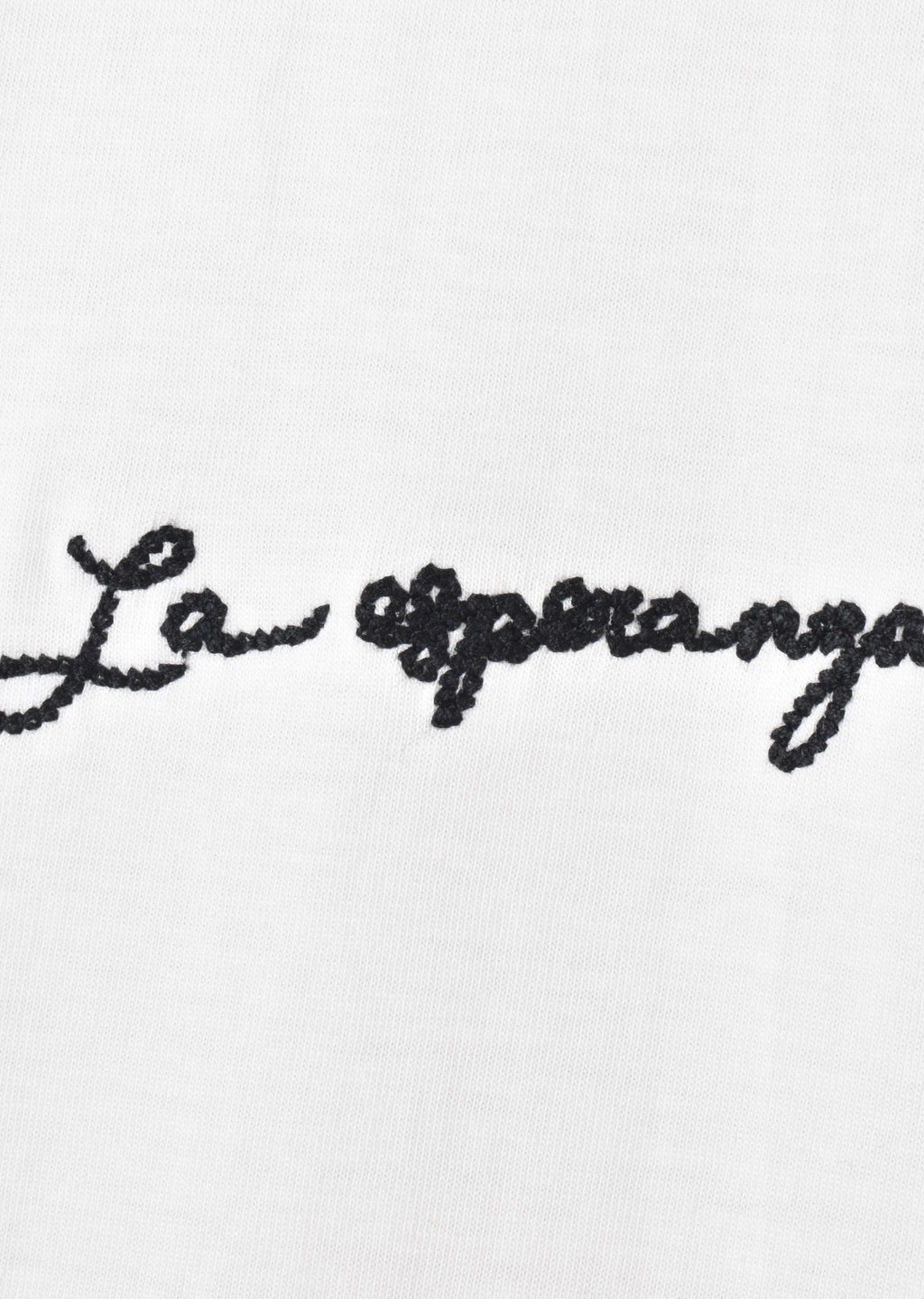 EMBROIDERED CONTRAST STITCHING T-SHIRT