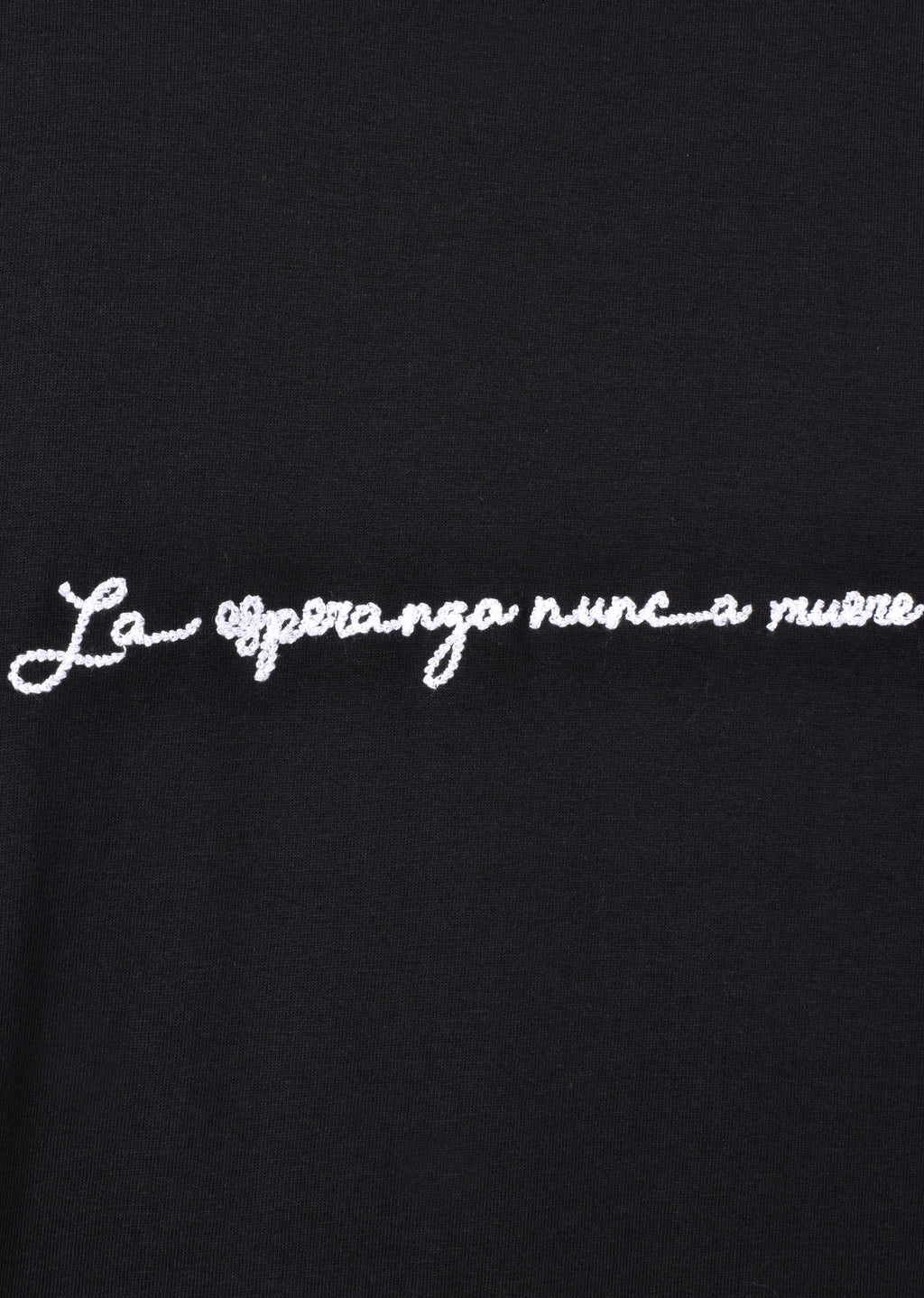 EMBROIDERED CONTRAST STITCHING T-SHIRT