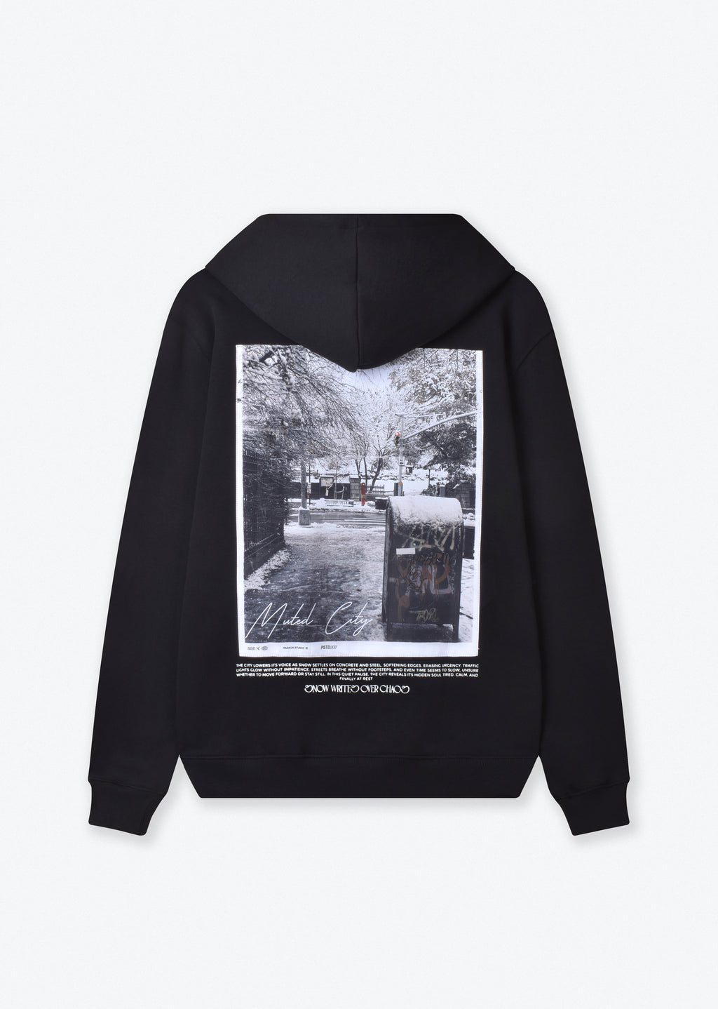 PRINTED PATCH OVERSIZE HOODIE
