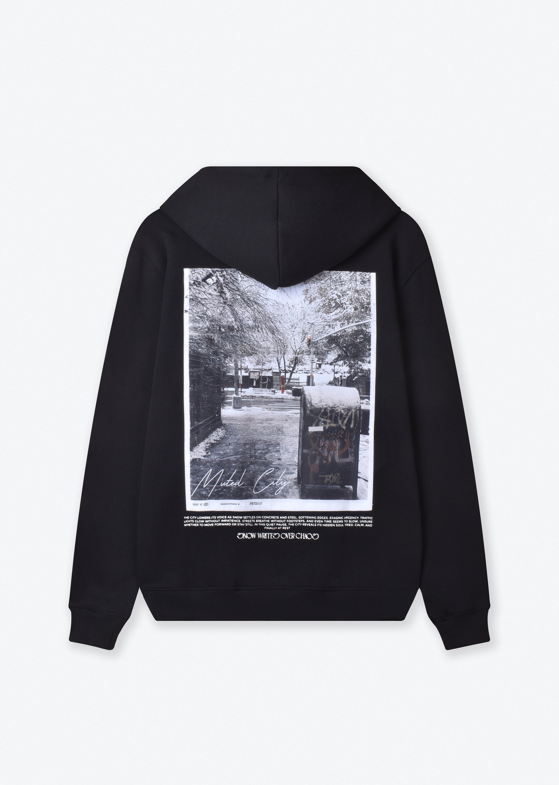 PRINTED PATCH OVERSIZE HOODIE