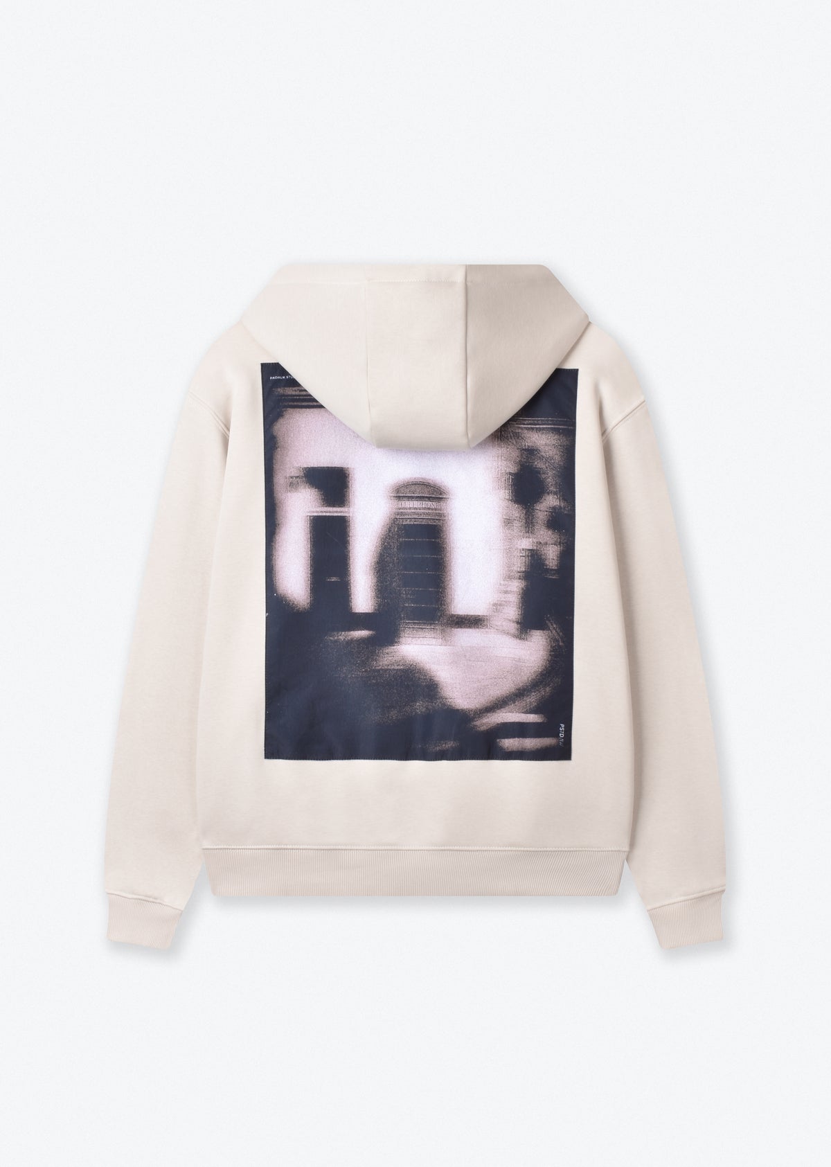 PRINTED PATCH BOXYFIT HOODIE