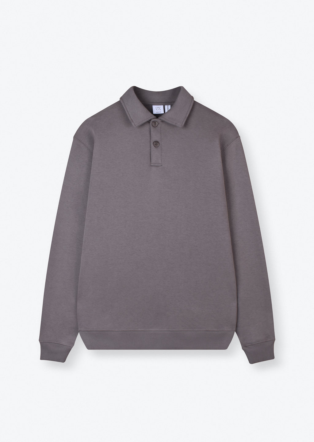 POLO COLLAR SWEATSHIRT