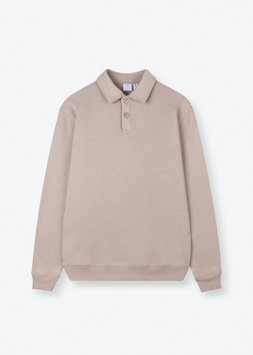 POLO COLLAR SWEATSHIRT