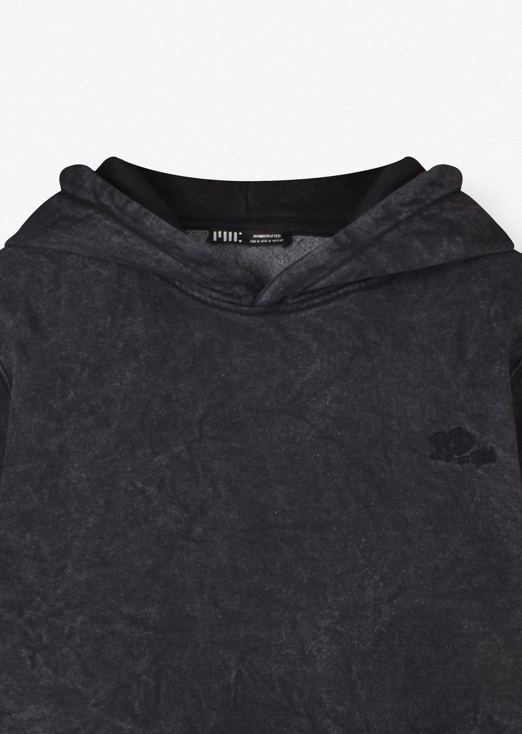 WASHED EMBROIDERED HOODIE