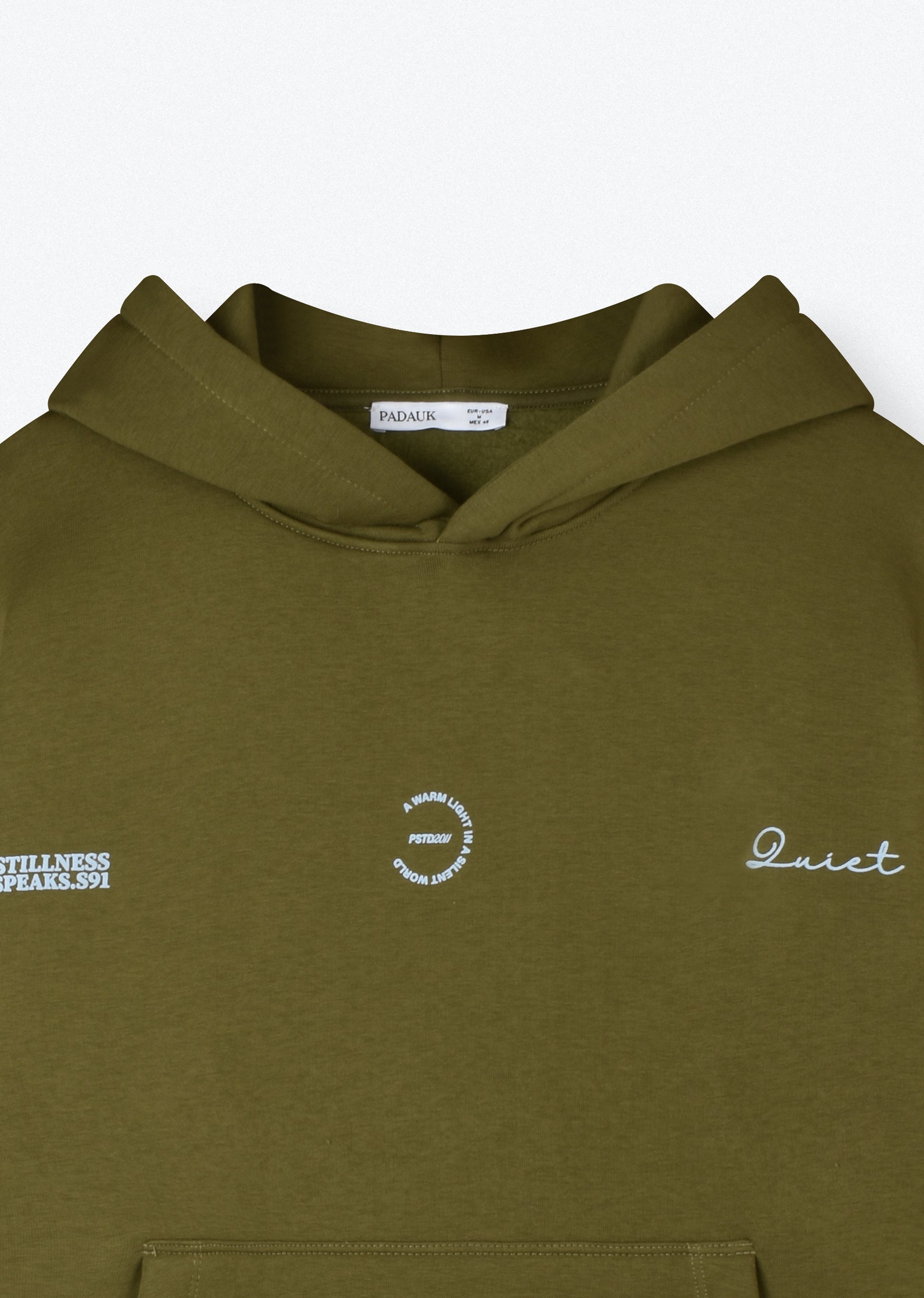 PRINTED PATCH BOXYFIT HOODIE