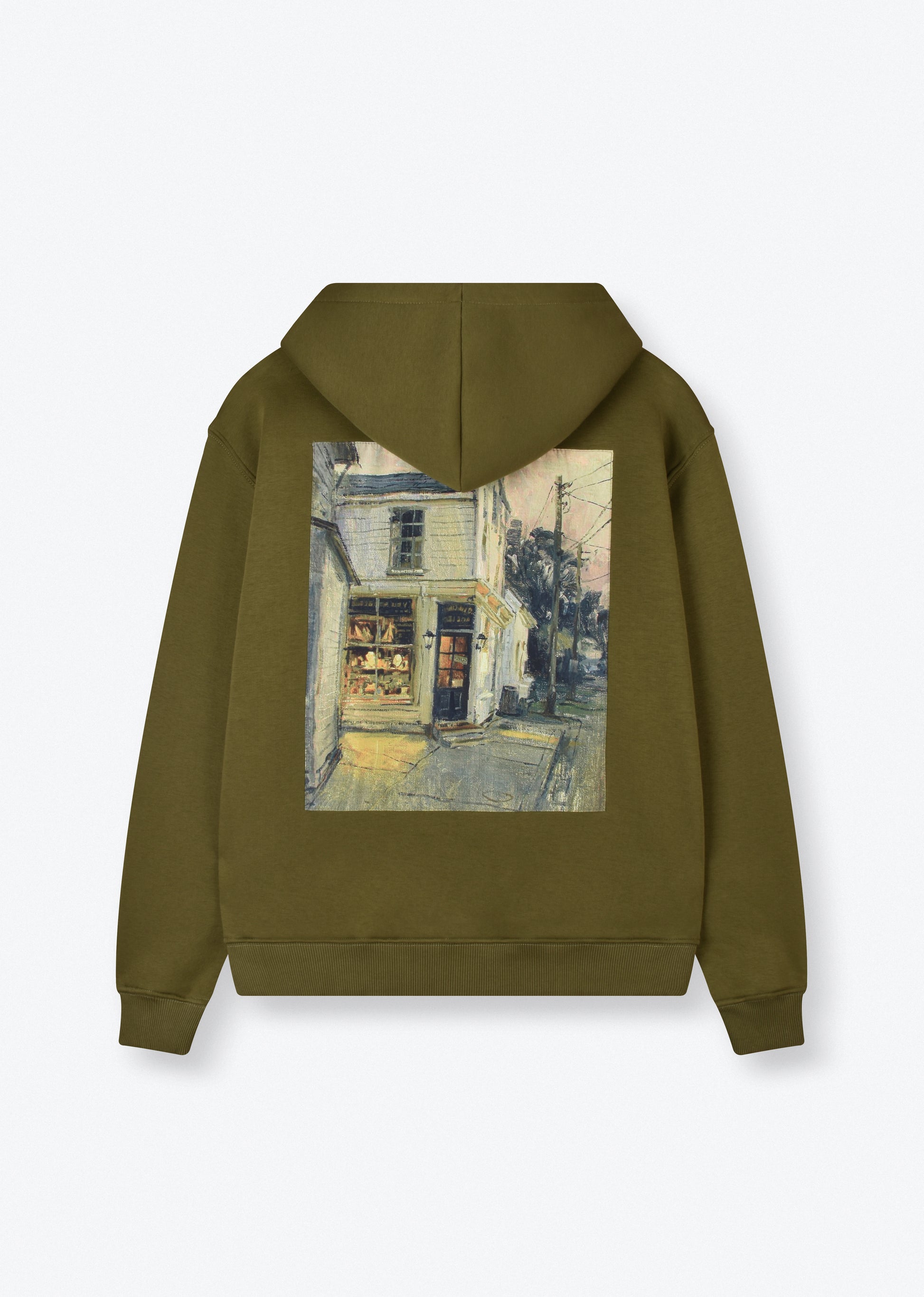 PRINTED PATCH BOXYFIT HOODIE