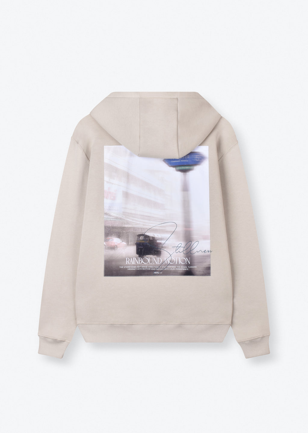 PRINTED PATCH OVERSIZE HOODIE