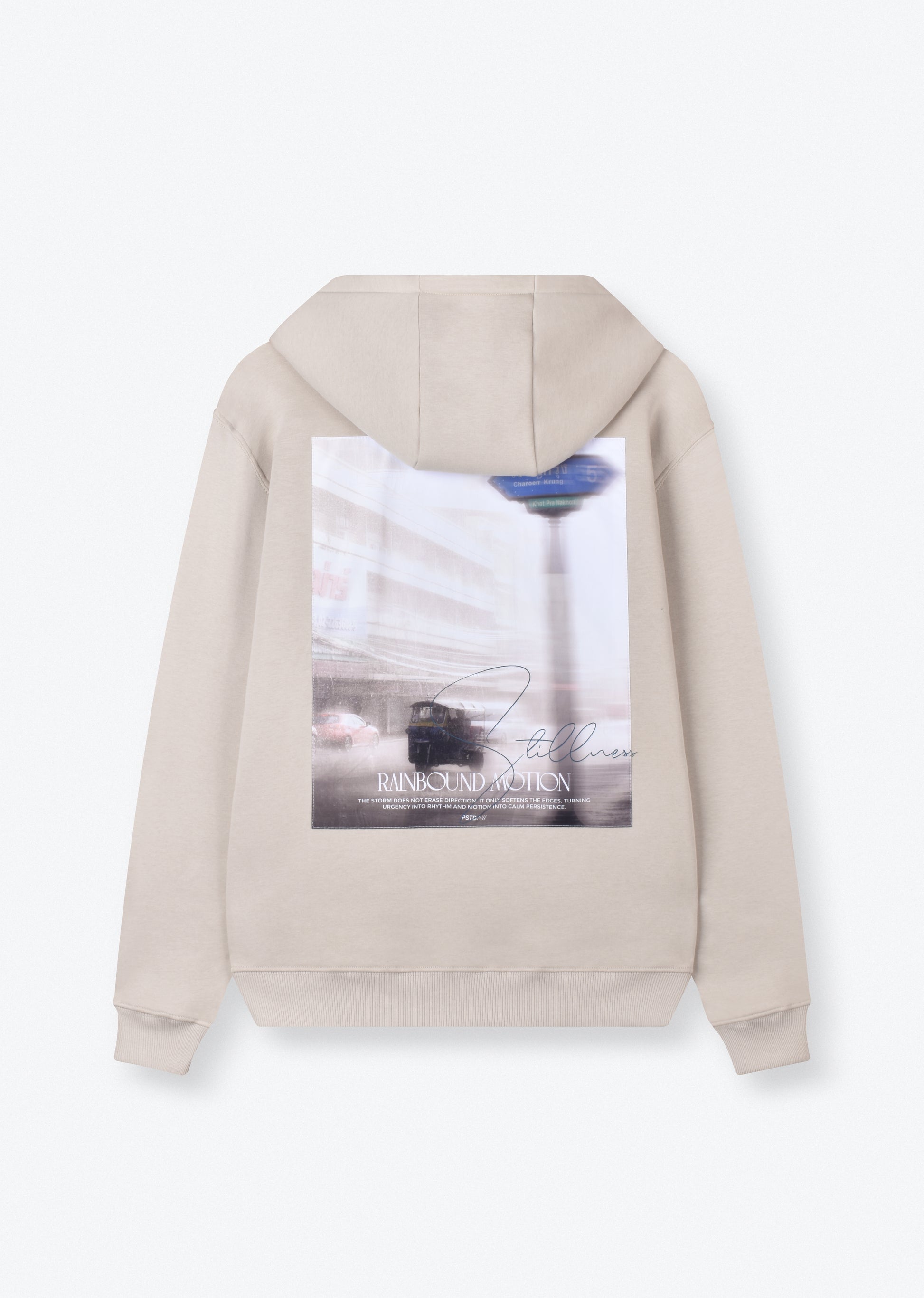 PRINTED PATCH OVERSIZE HOODIE