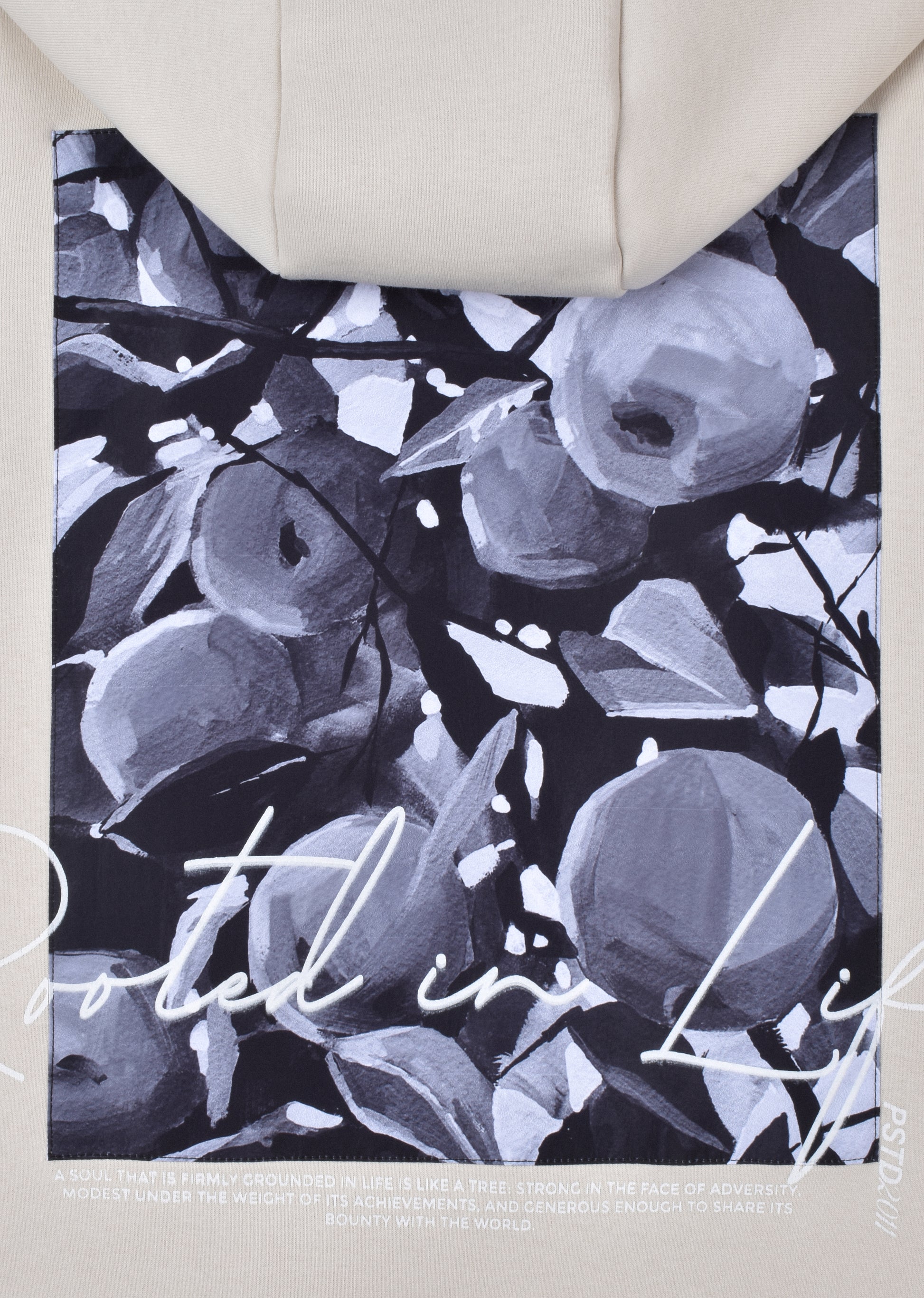 PRINTED PATCH HOODIE