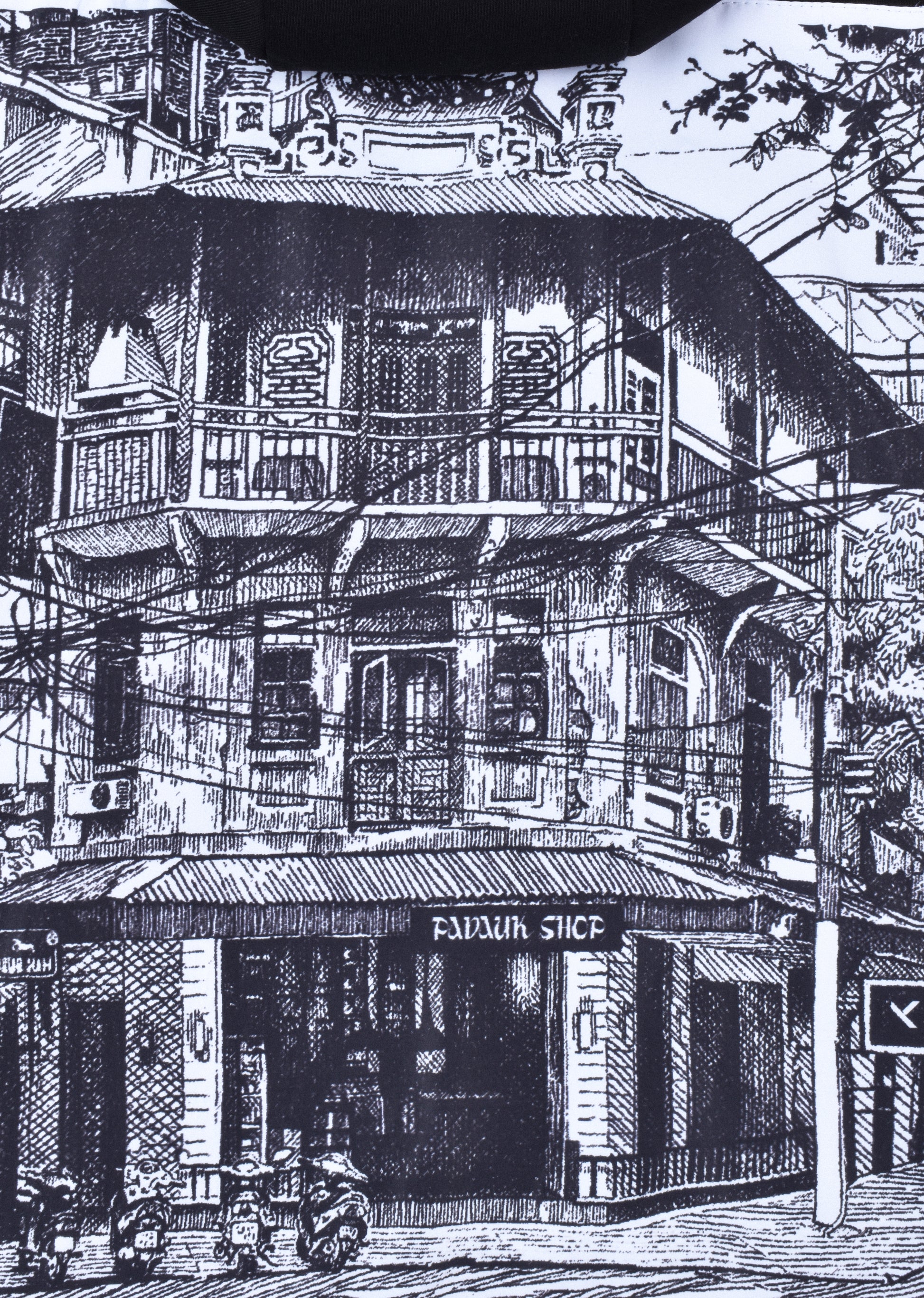 PRINTED PATCH OVERSIZE HOODIE