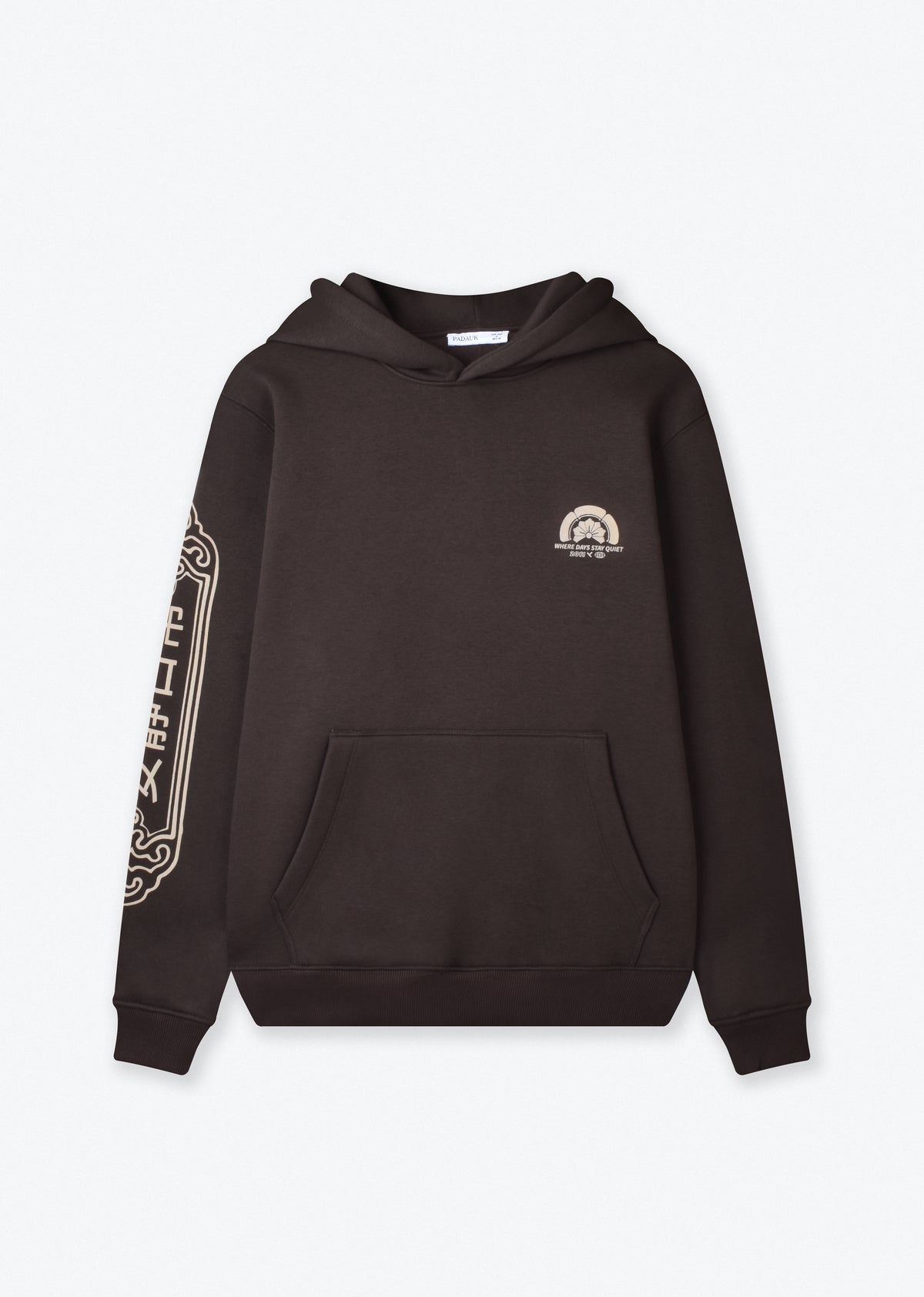 PRINTED PATCH OVERSIZE HOODIE