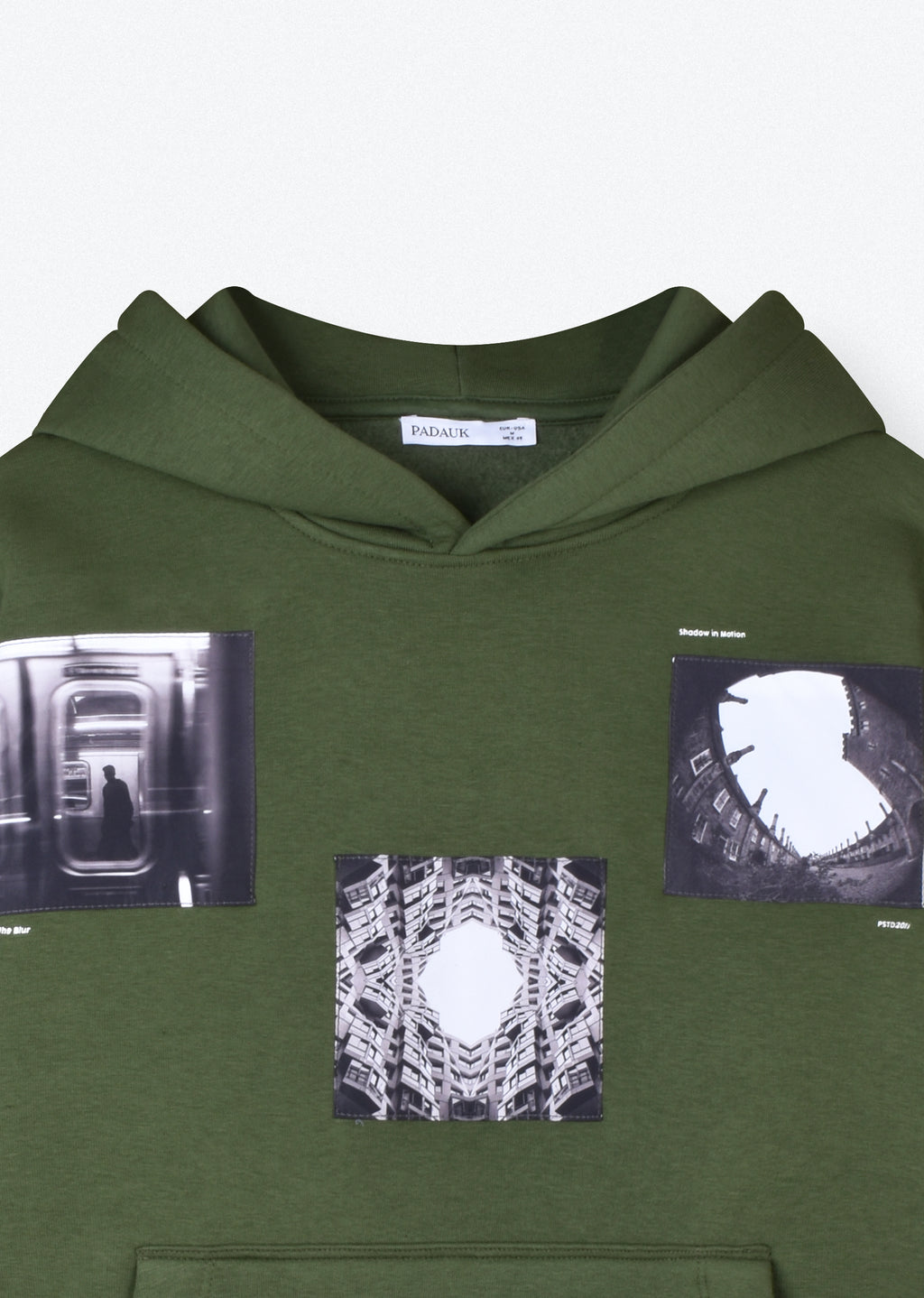 PRINTED PATCH BOXYFIT HOODIE