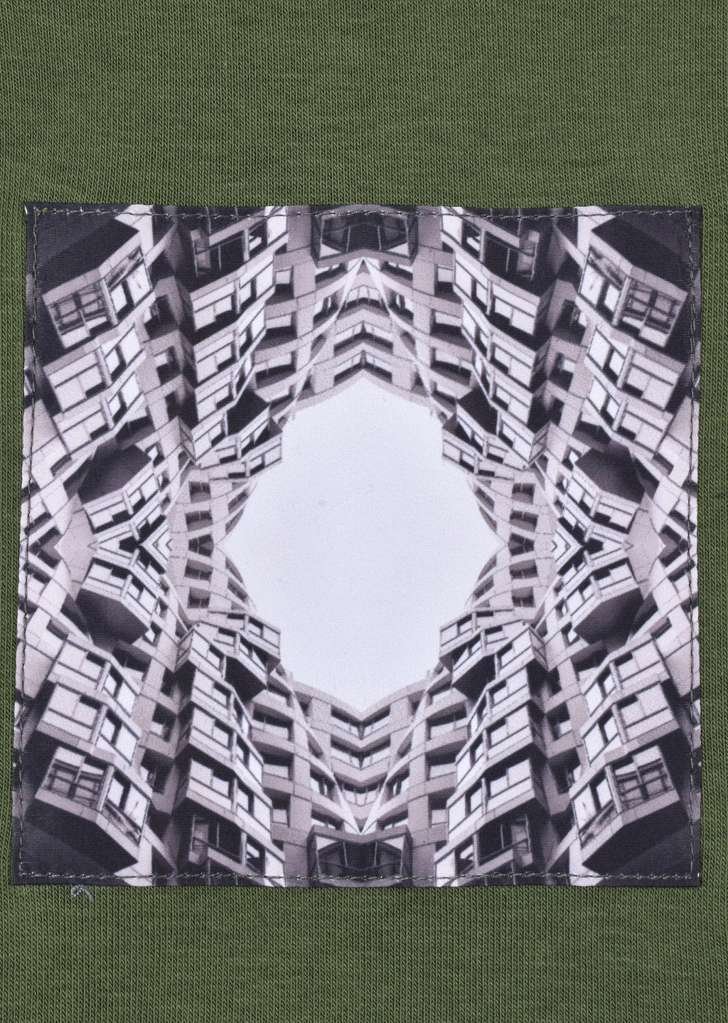 PRINTED PATCH BOXYFIT HOODIE