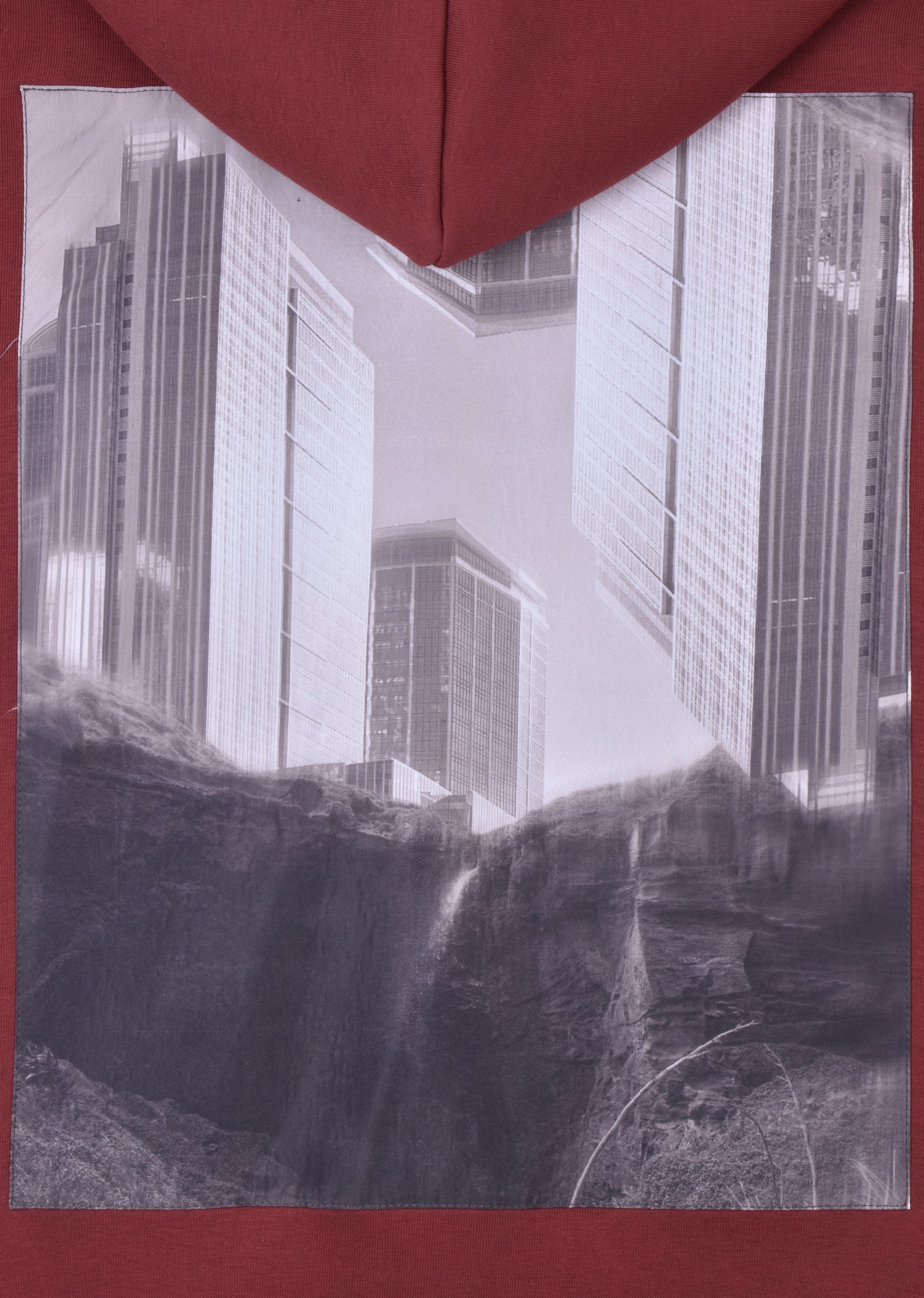 PRINTED PATCH BOXYFIT HOODIE