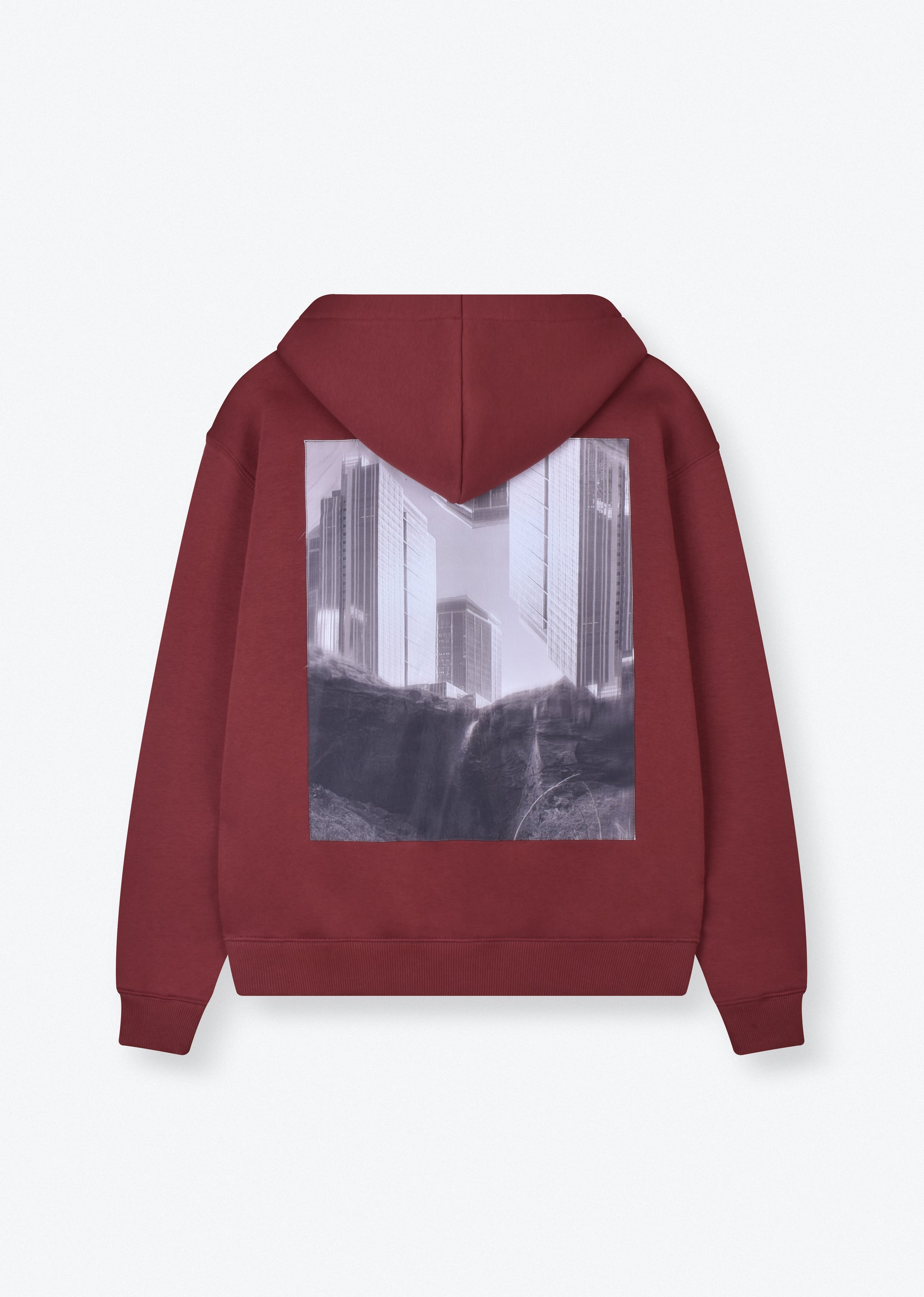 PRINTED PATCH BOXYFIT HOODIE