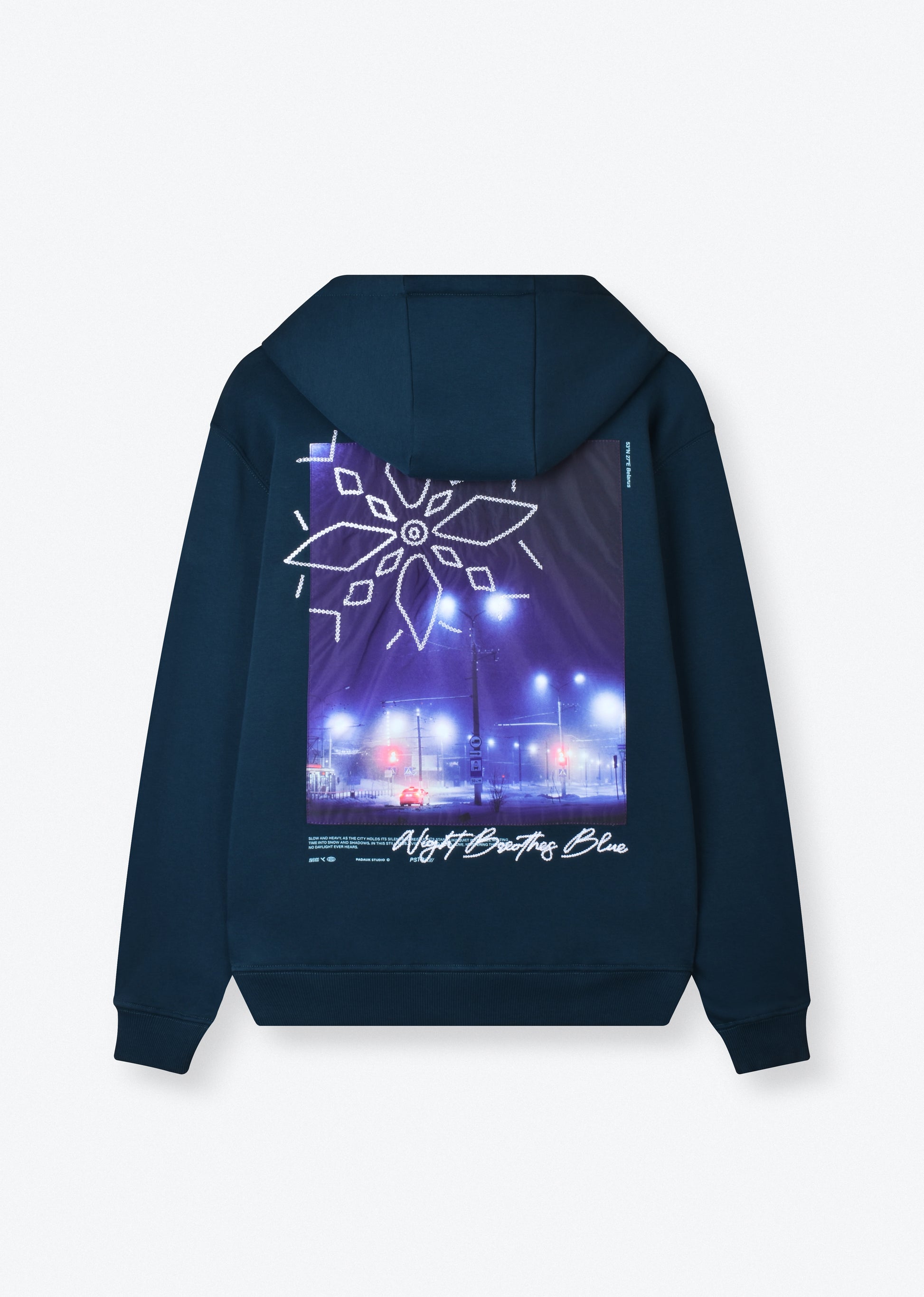 PRINTED PATCH OVERSIZE HOODIE