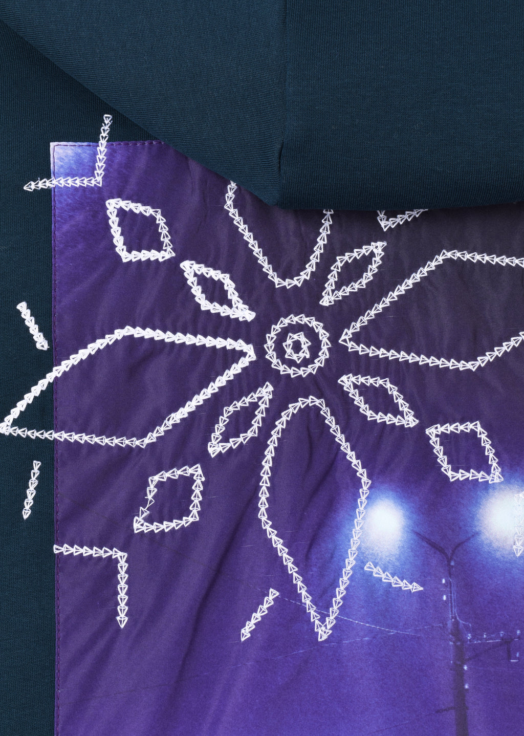 PRINTED PATCH OVERSIZE HOODIE