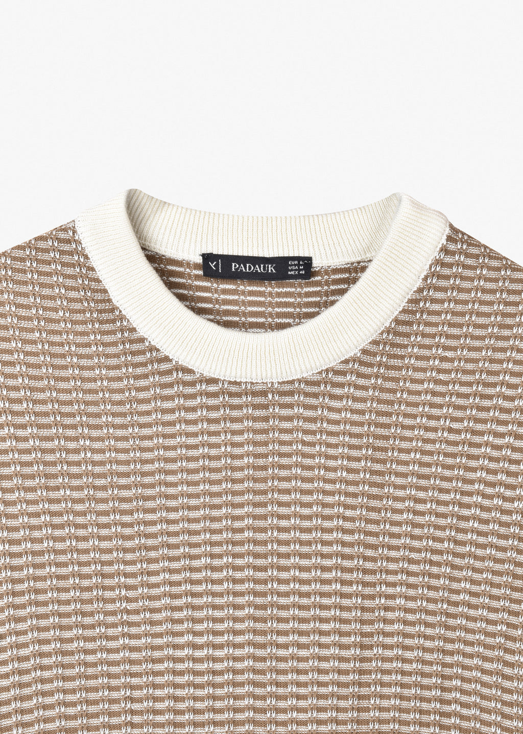 CONTRAST TRIM KNITTED T-SHIRT