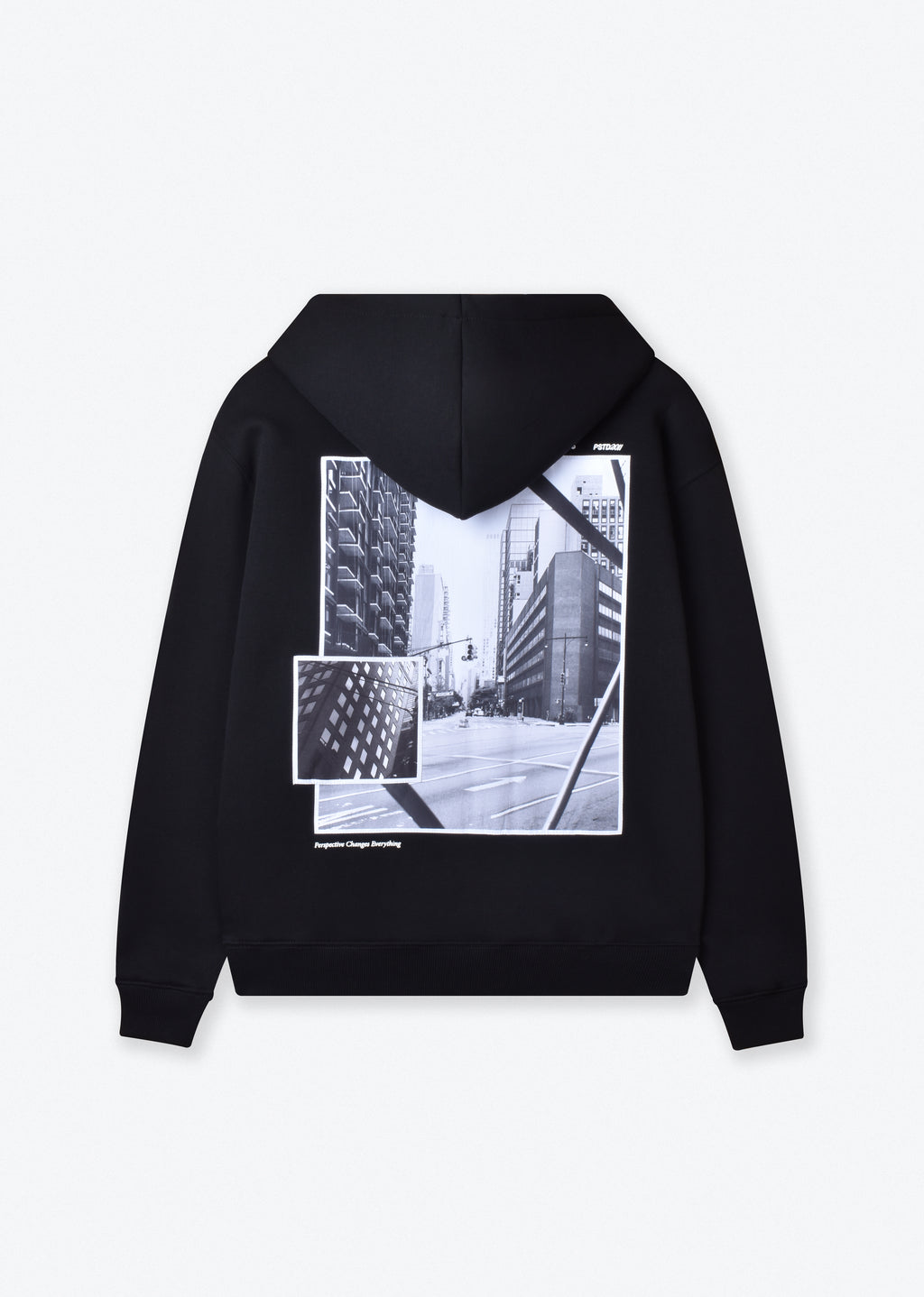 PRINTED PATCH BOXY-FIT HOODIE