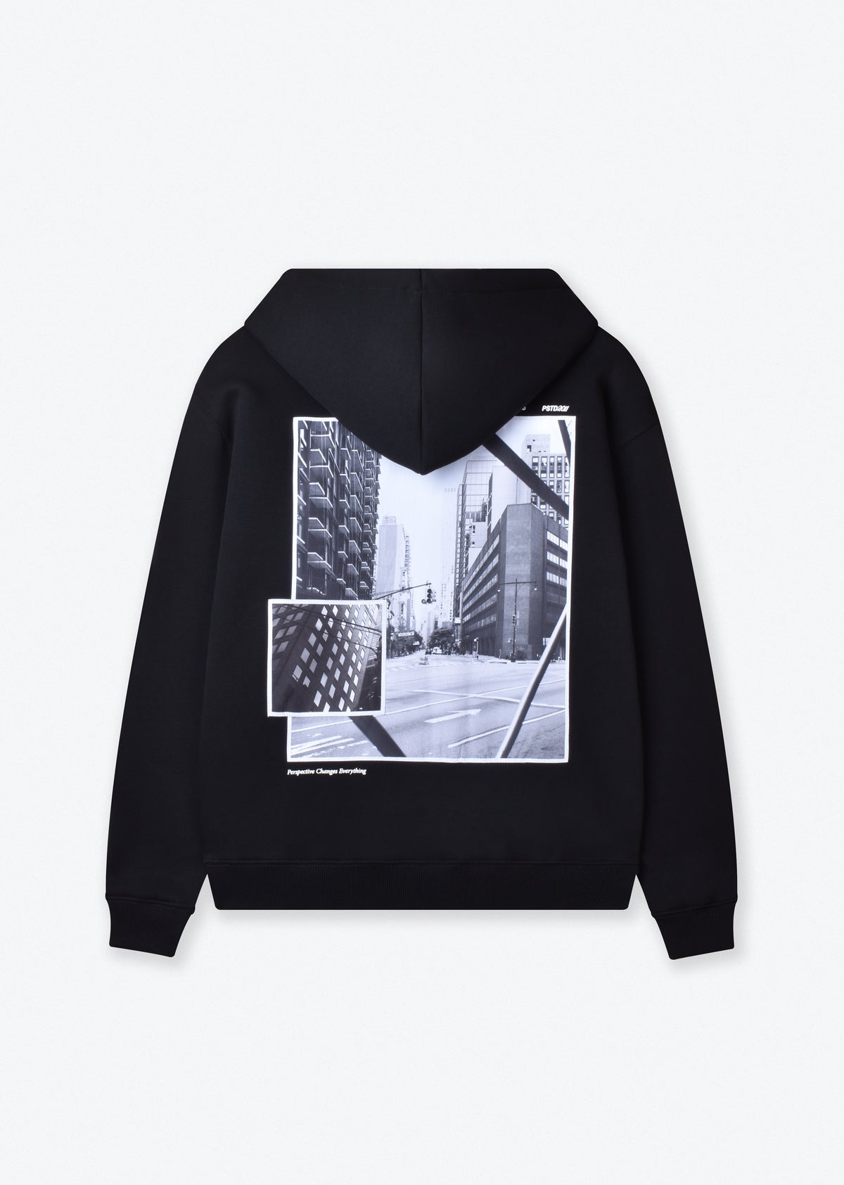 PRINTED PATCH BOXY-FIT HOODIE