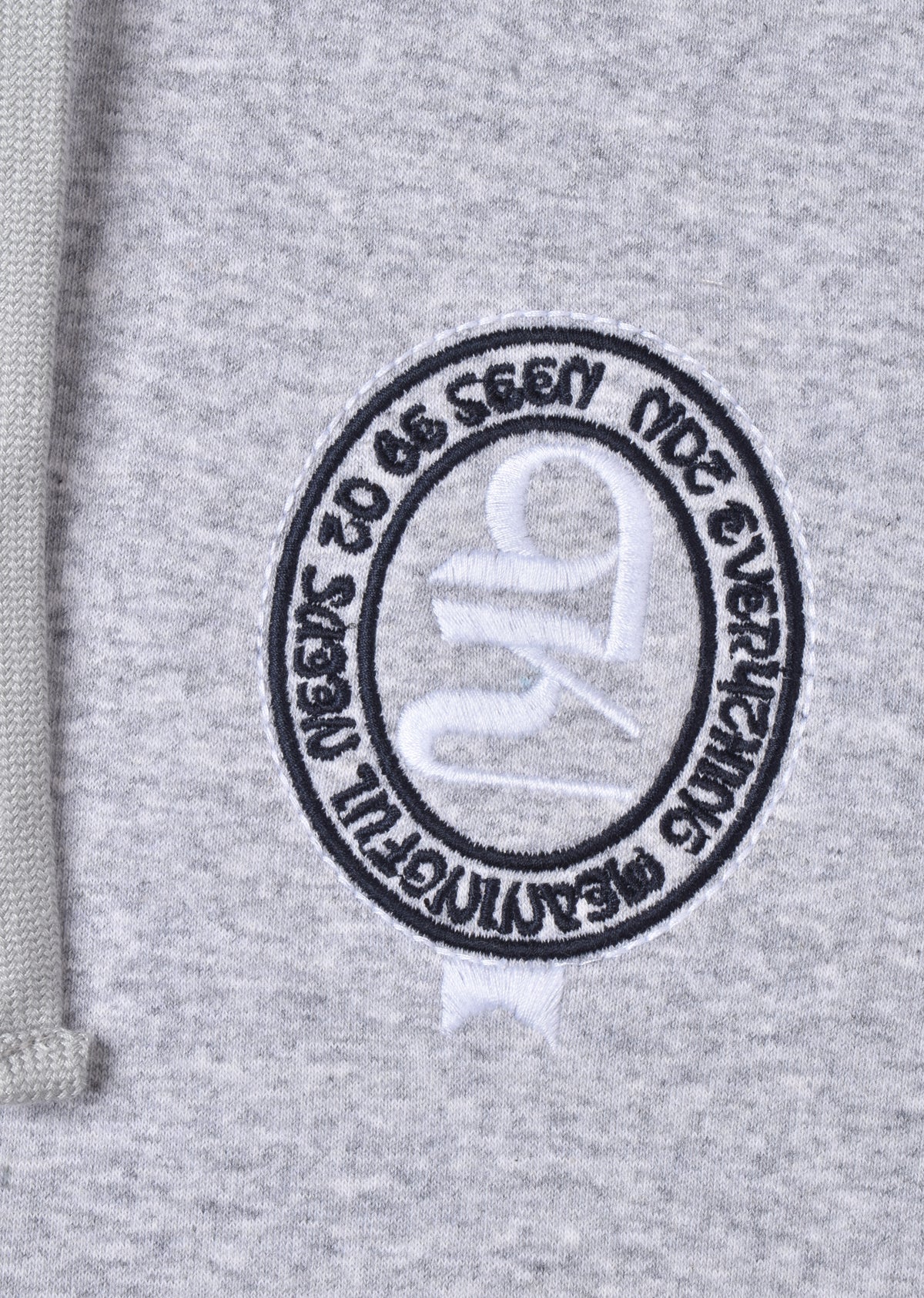 PRINTED PATCH OVERSIZE HOODIE