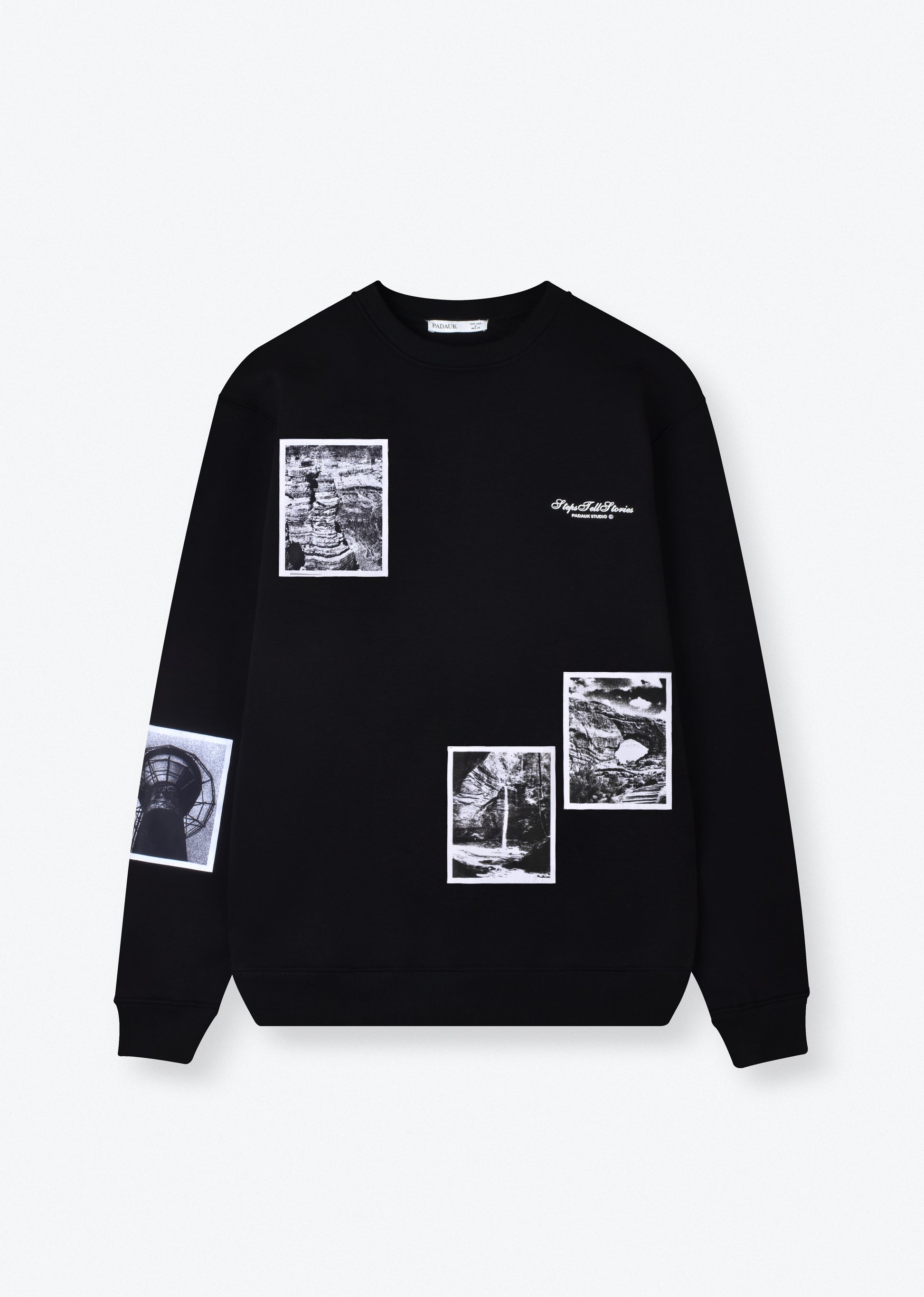 PRINTED PATCH SWEATSHIRT