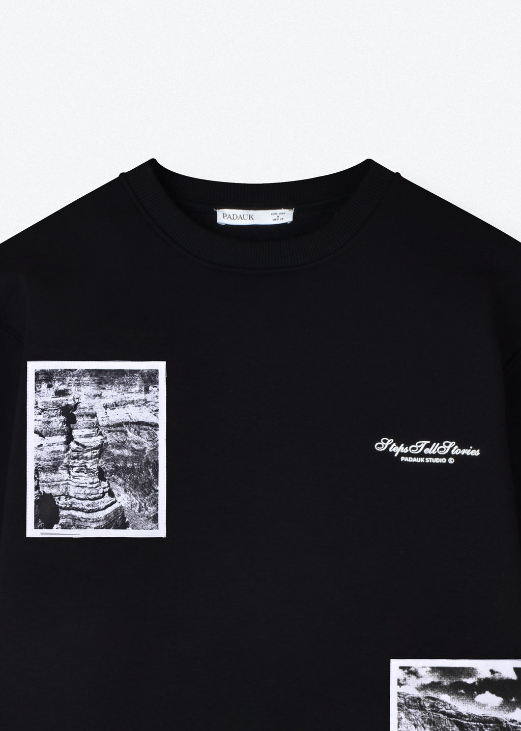 PRINTED PATCH SWEATSHIRT