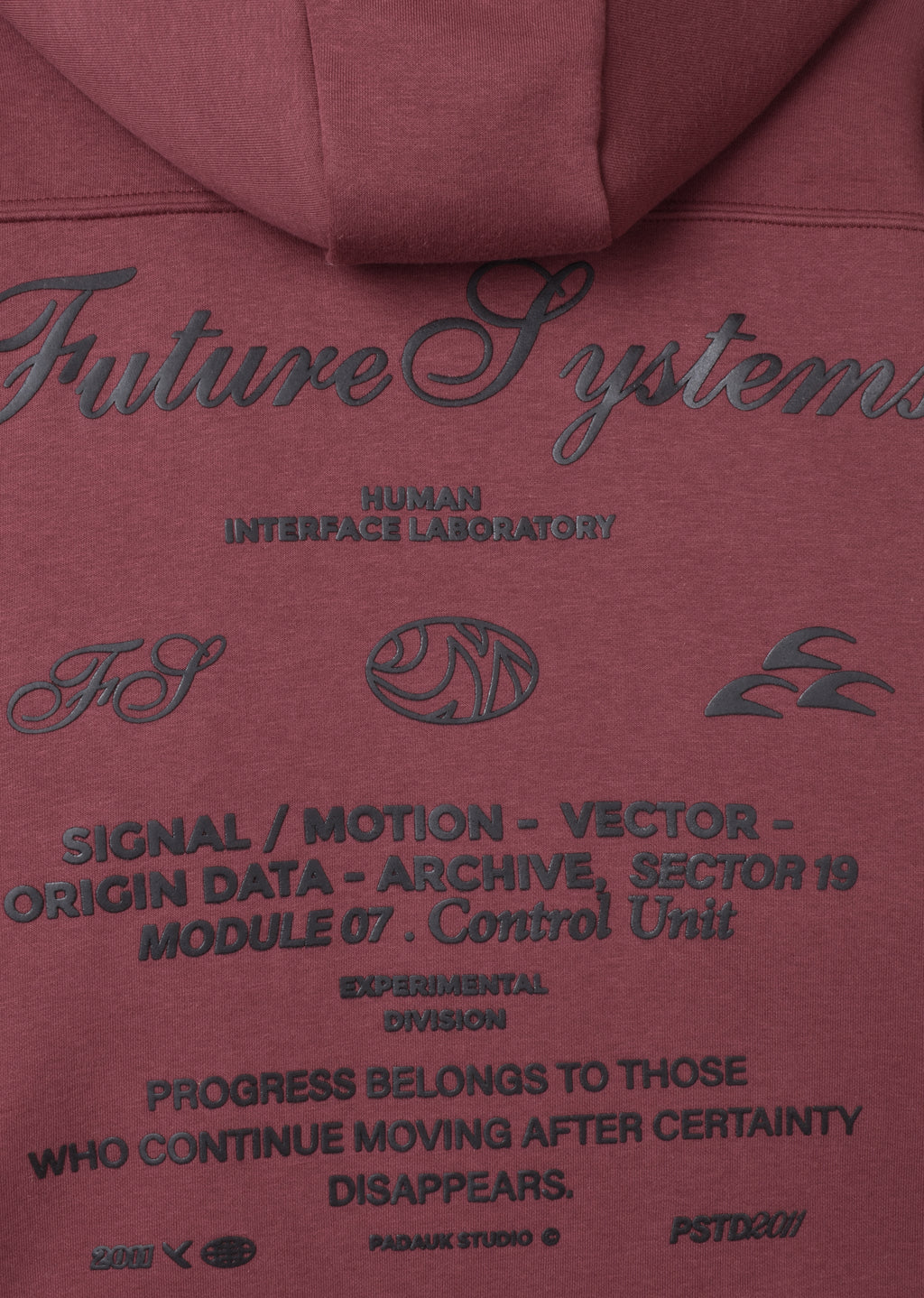 PRINTED BOXY-FIT HOODIE