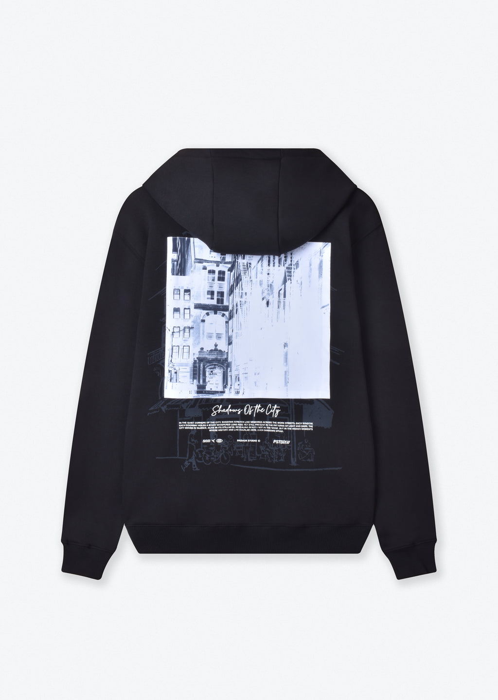 PRINTED PATCH OVERSIZE HOODIE