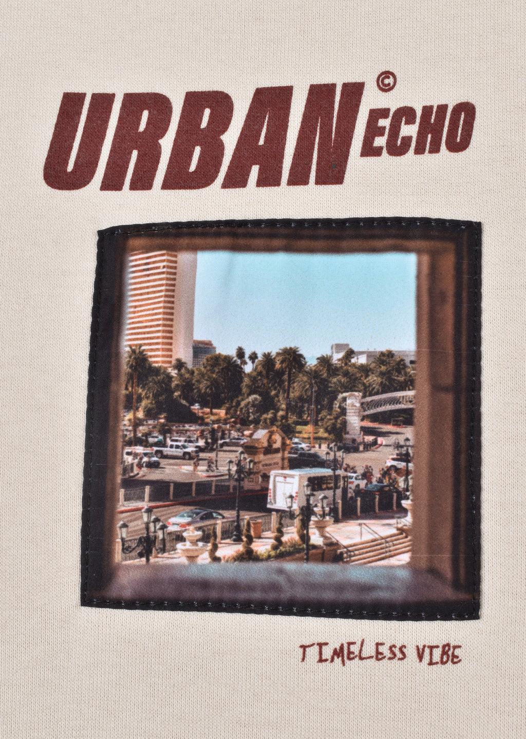 PRINTED PATCH HOODIE