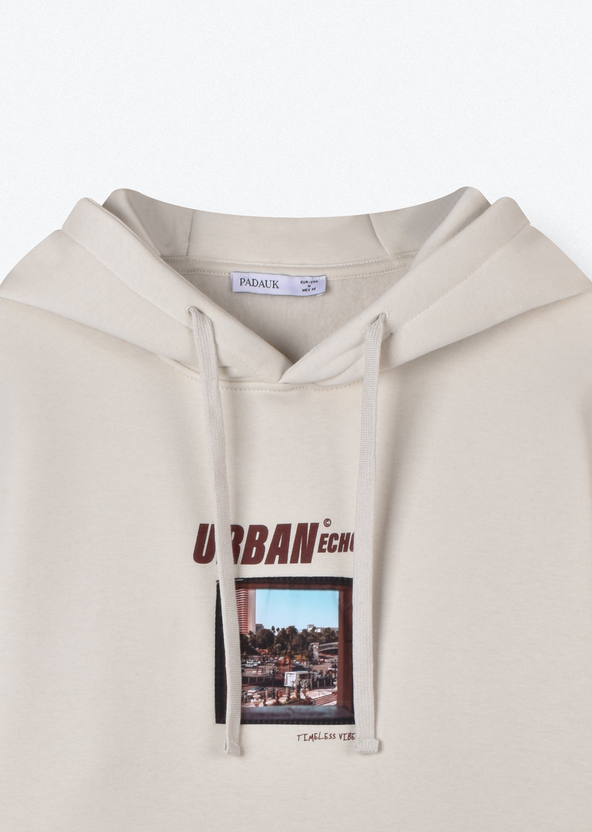 PRINTED PATCH HOODIE