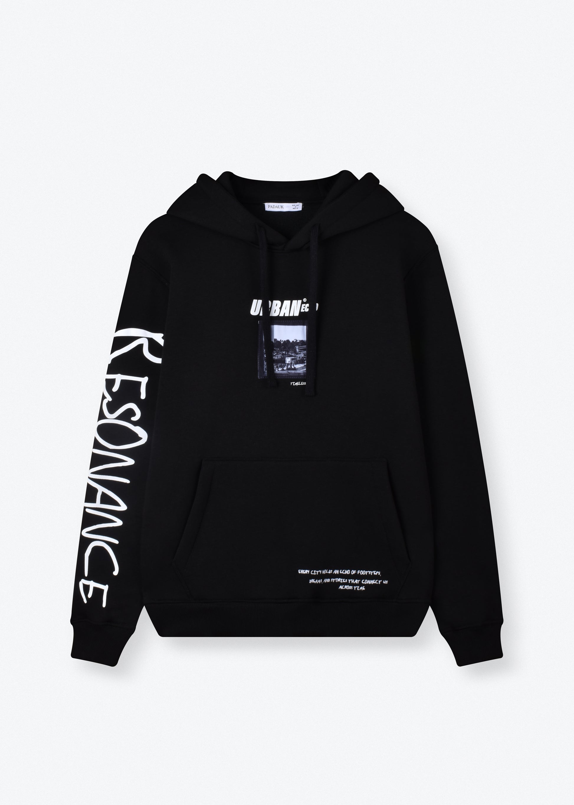 PRINTED PATCH HOODIE