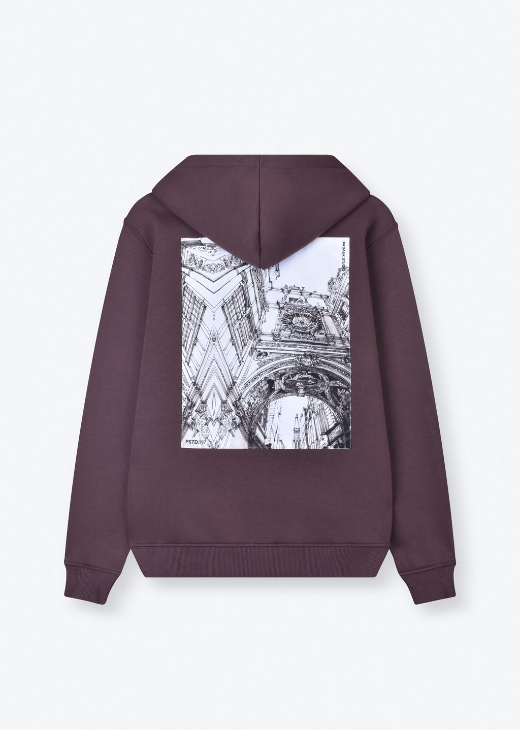 PRINTED PATCH HOODIE