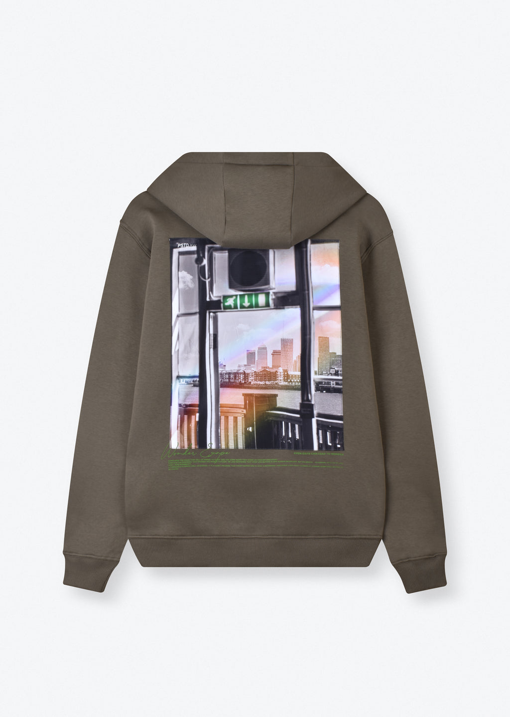 PRINTED PATCH HOODIE